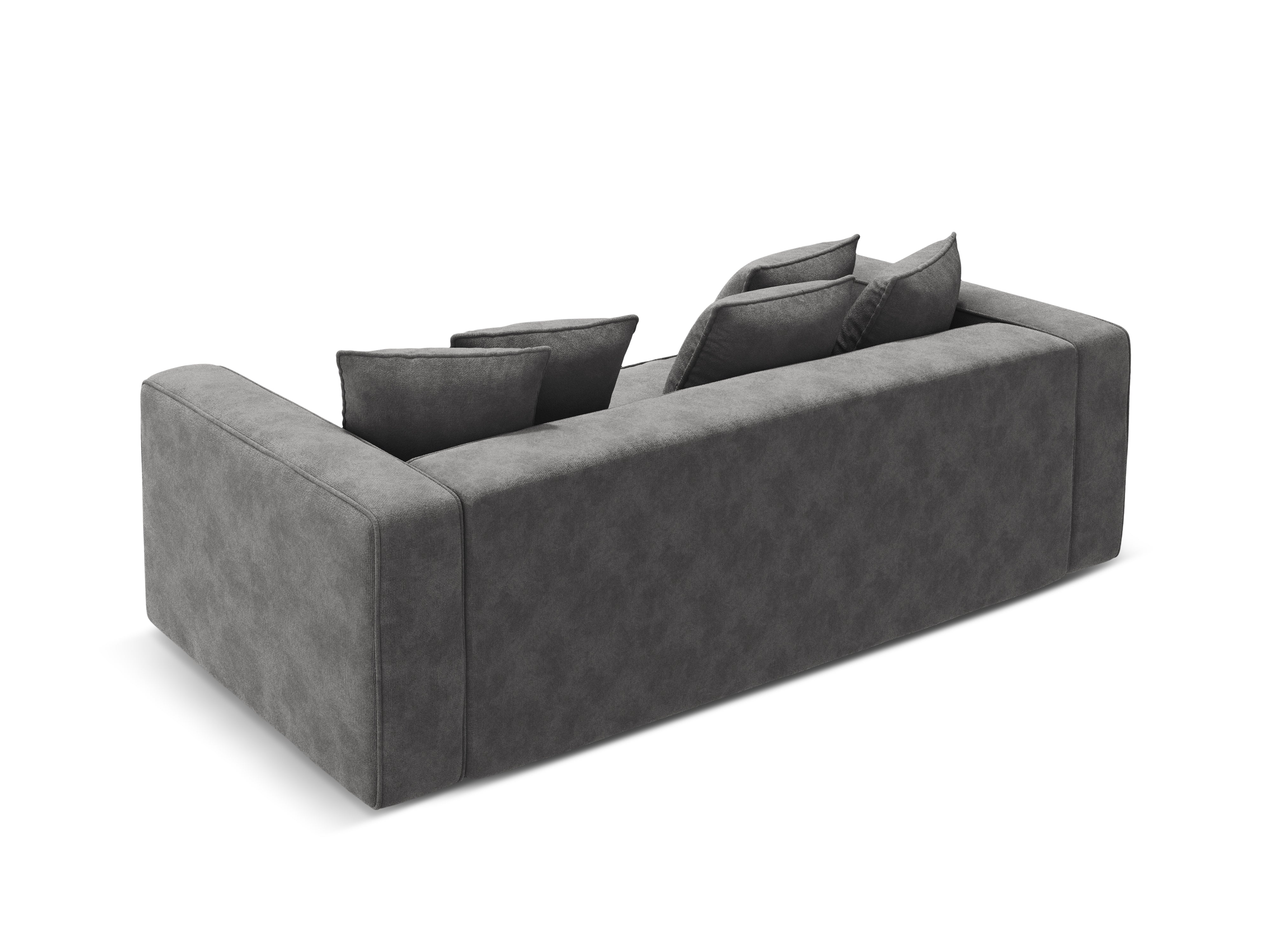 Velvet sofa with sleeping function RIBES gray