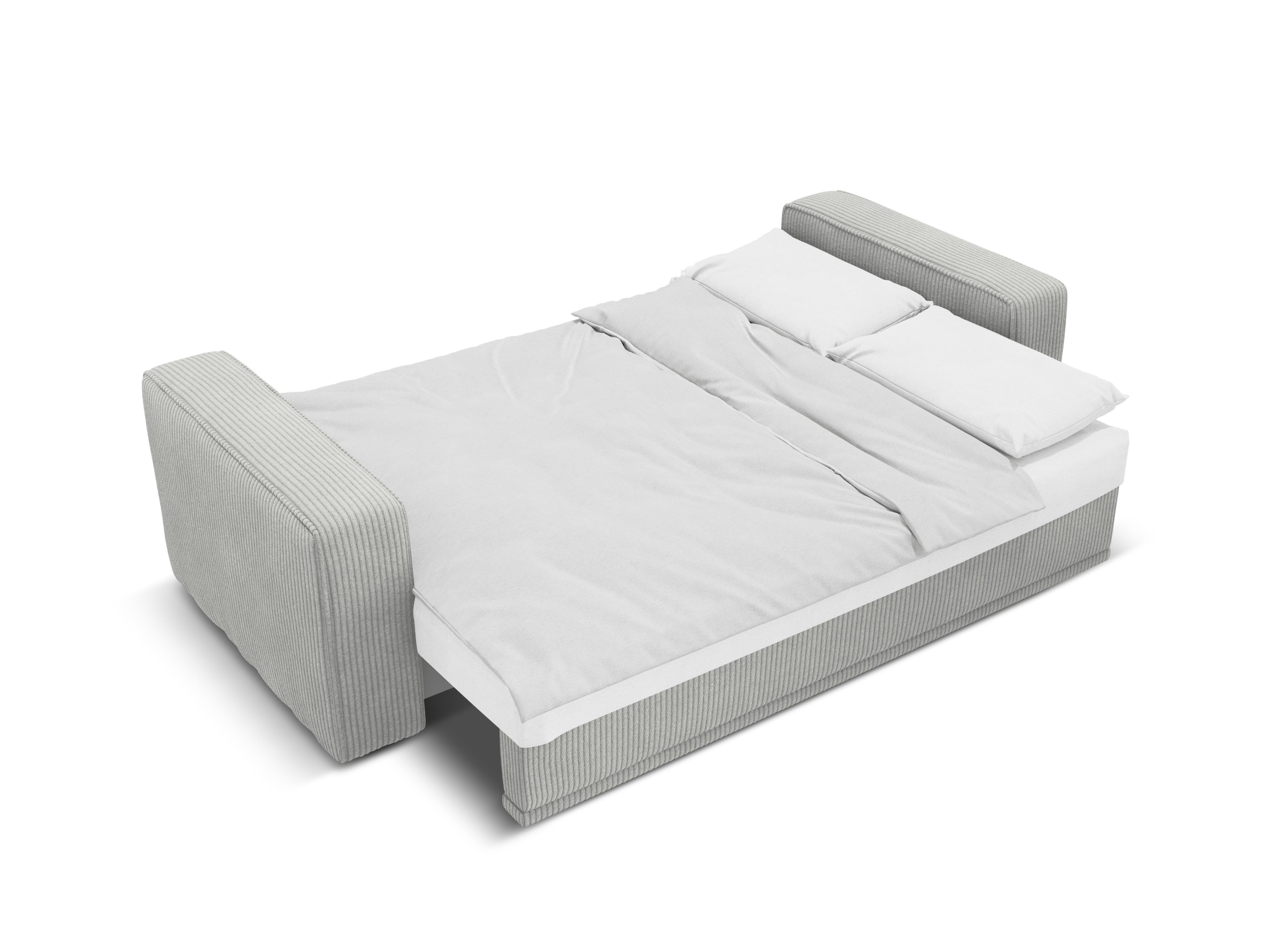 Sofa mit Schlaffunktion RIBES grauer Cord