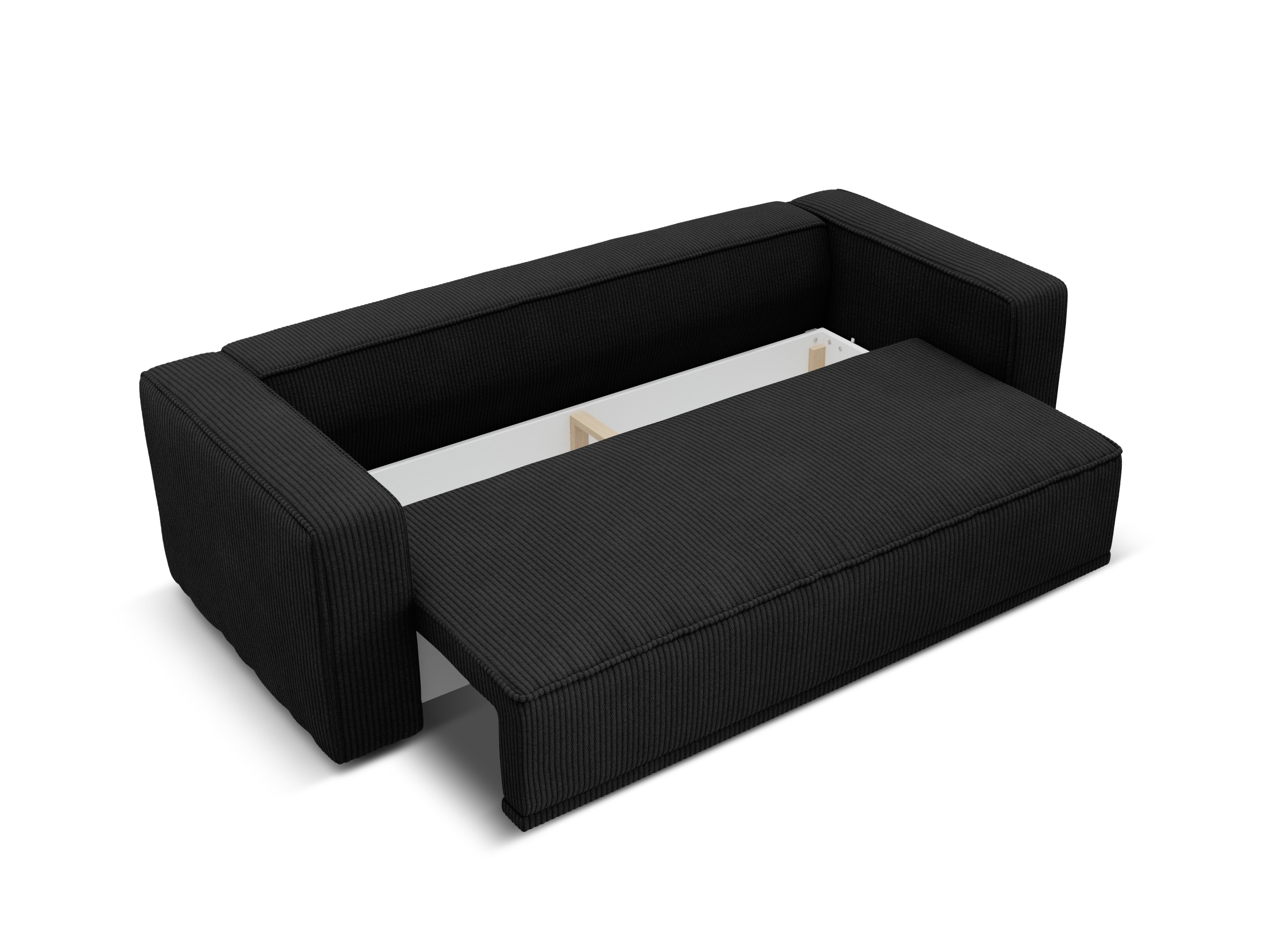 Sofa mit Schlaf-Funktion RIBES schwarzes Cord