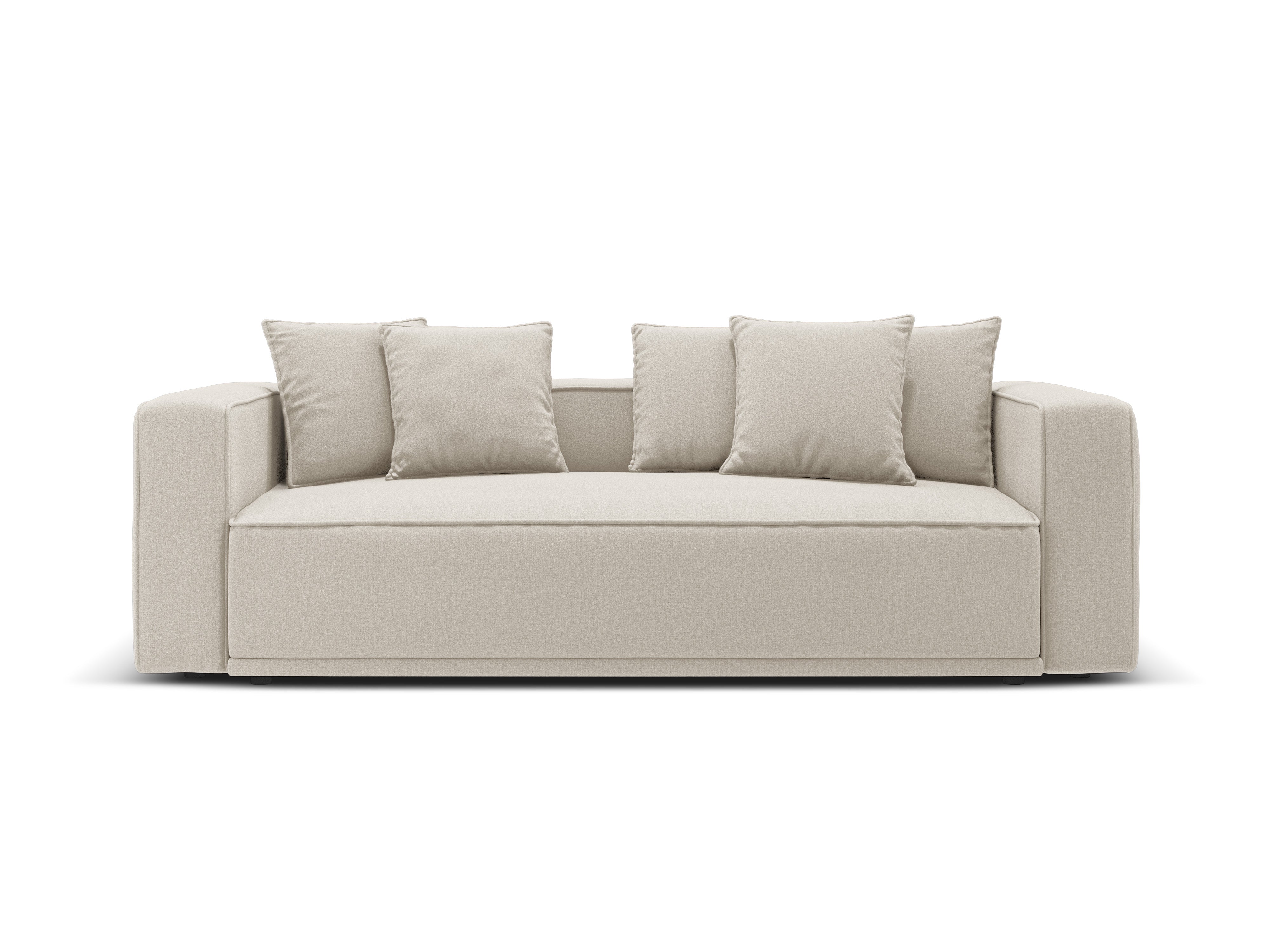 Sofa mit Schlaffunktion RIBES beige Chenille