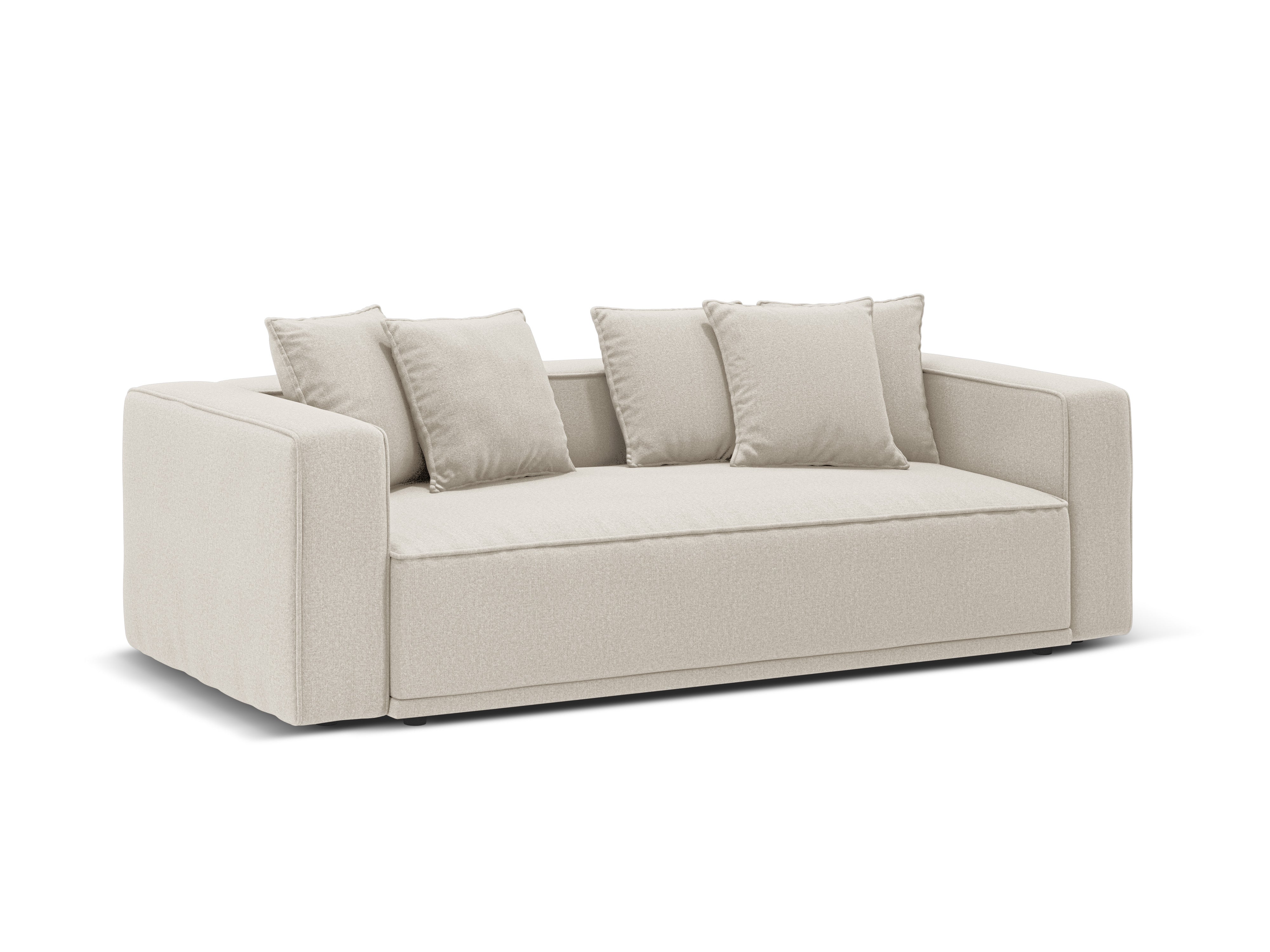 Sofa mit Schlaffunktion RIBES beige Chenille