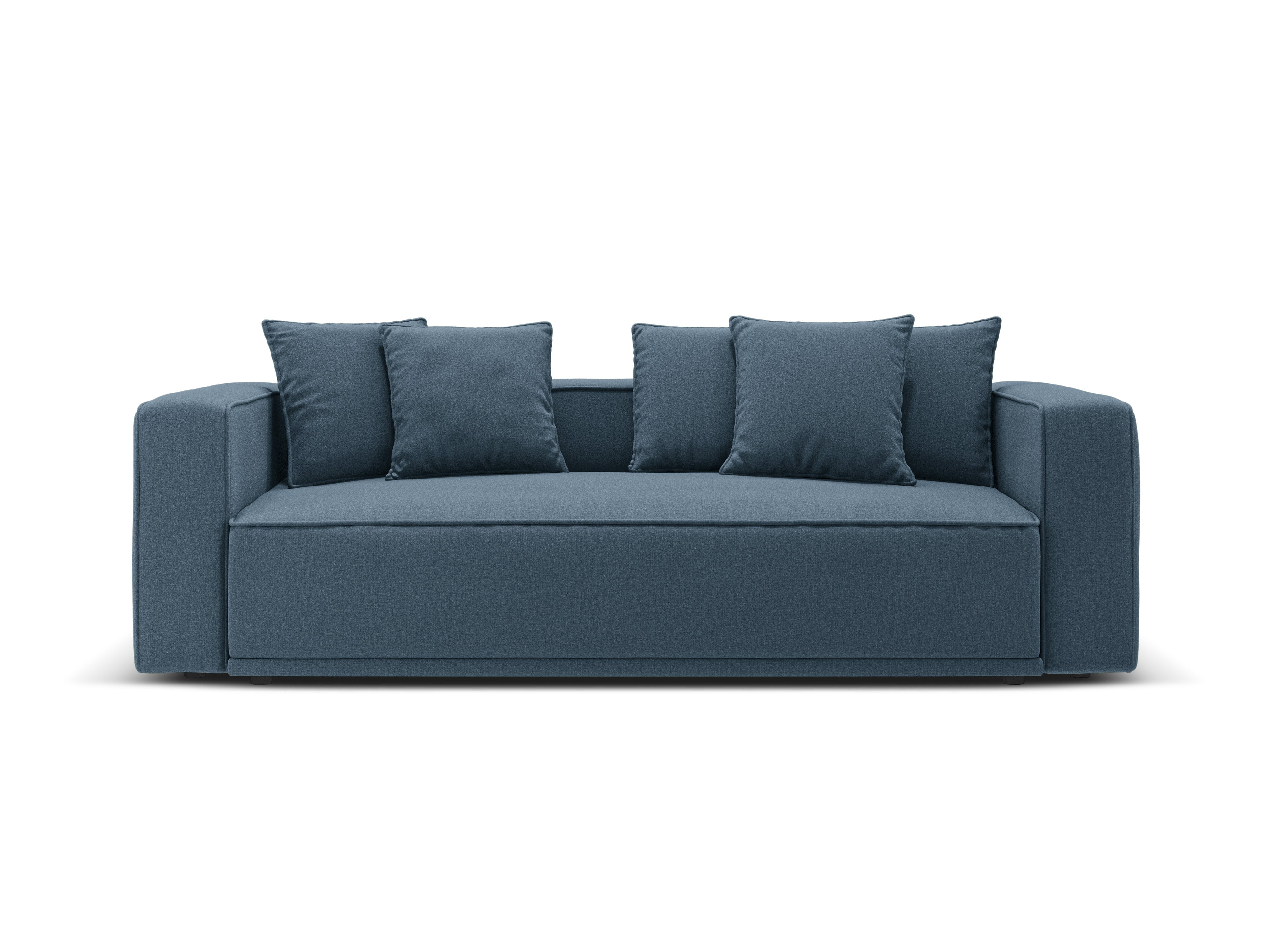 Sofa mit Schlaffunktion RIBES jeansblau Chenille