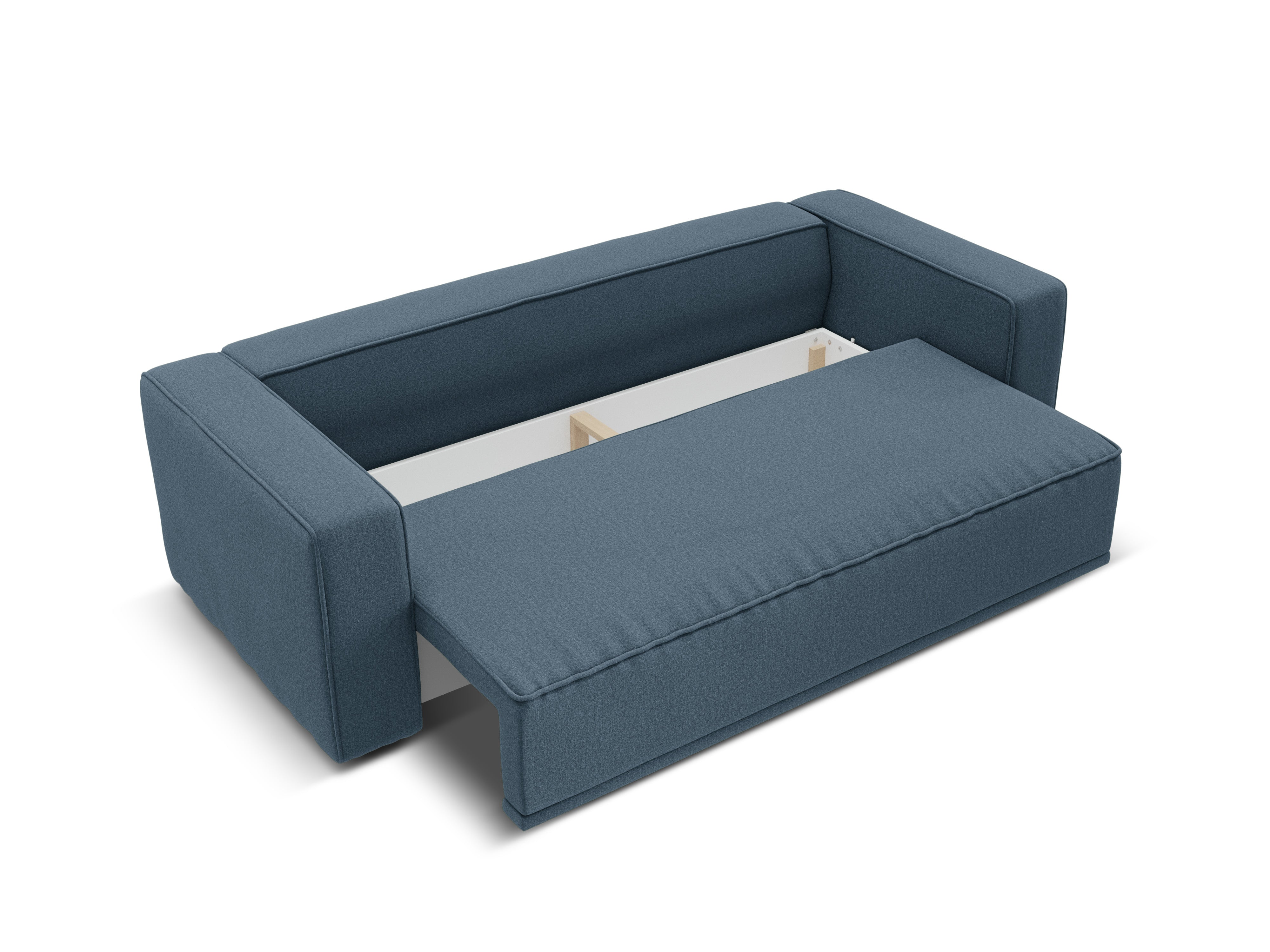 Sofa mit Schlaffunktion RIBES jeansblau Chenille