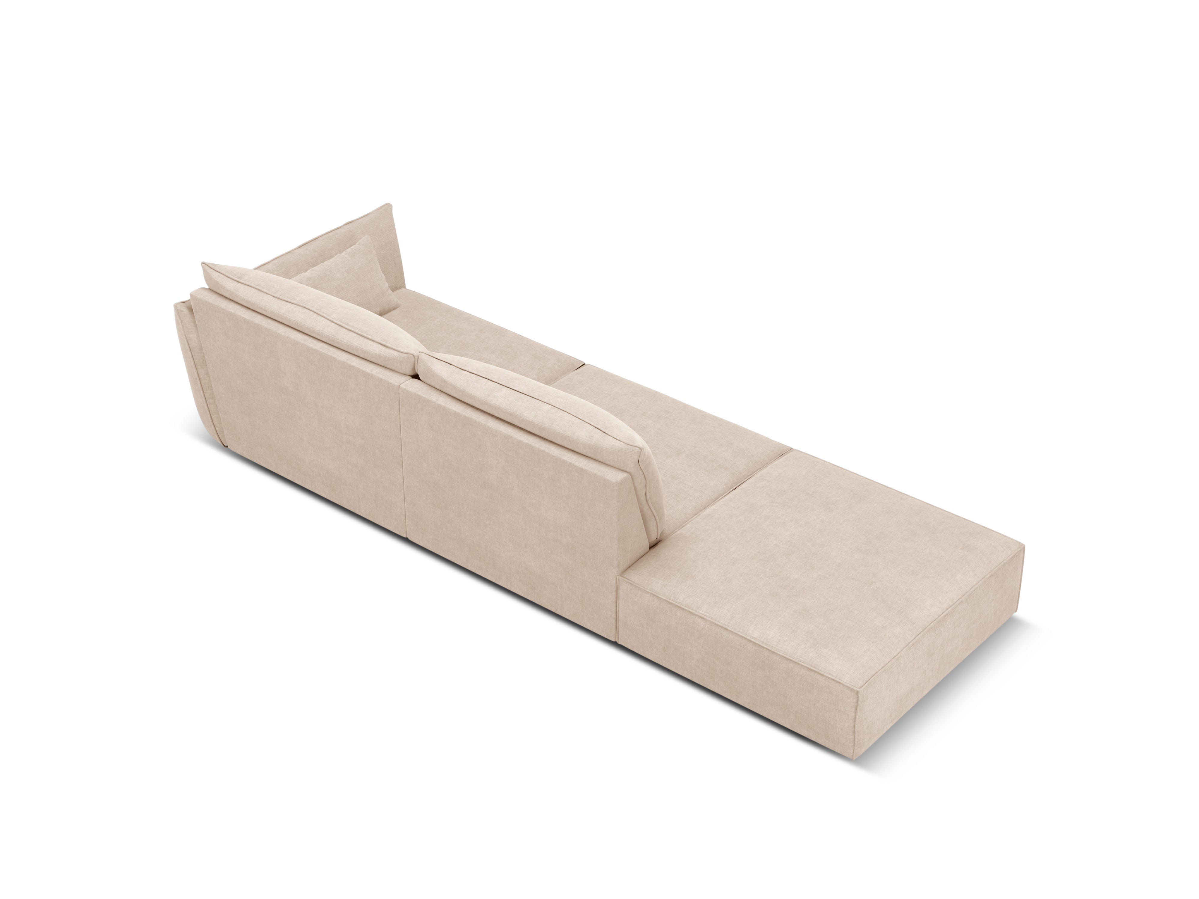 Sofa im Sofa -Stoff gelassen -offen offenes Vanda Beige