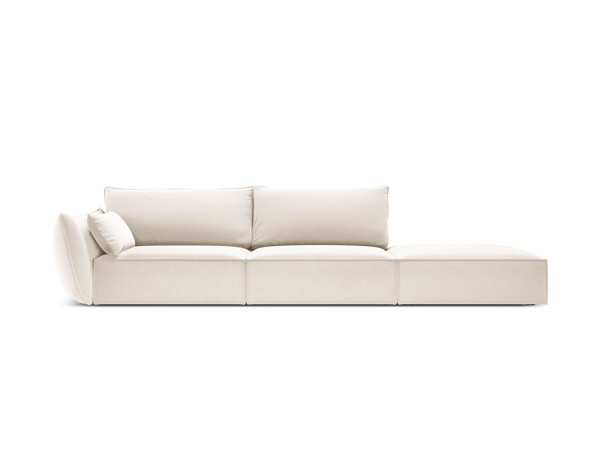 RECHTEN -SANDEL VELVET -SOFA Offener Vanda Beige