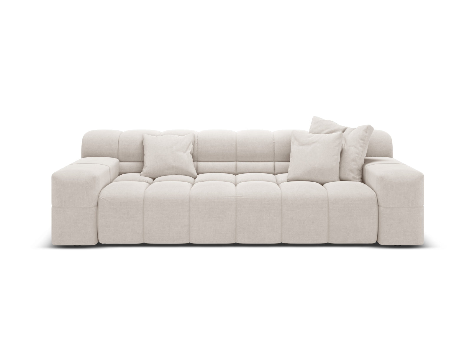 3-seater Sofa AGAVE light beige chenille