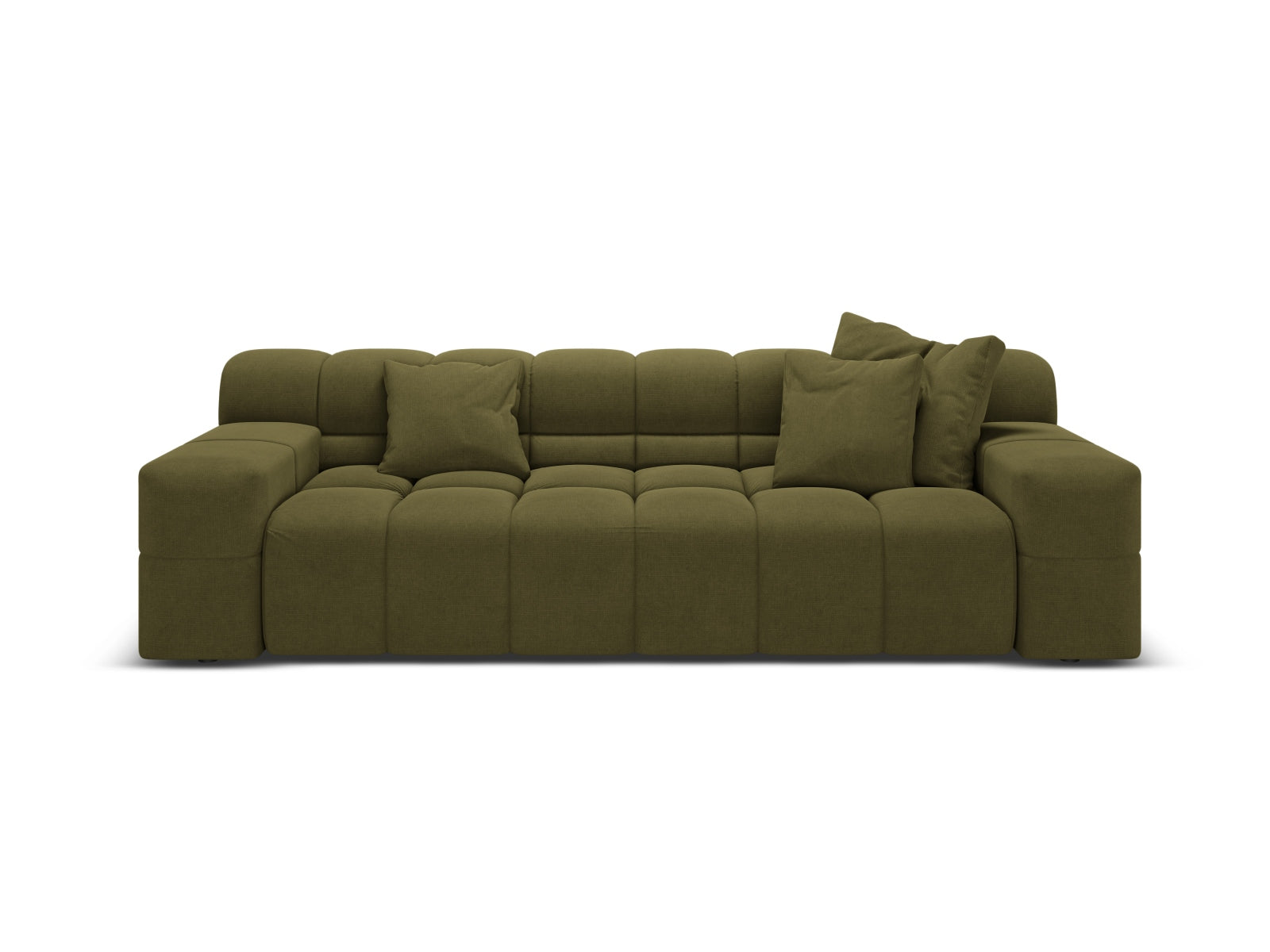3-seater Sofa AGAVE green chenille