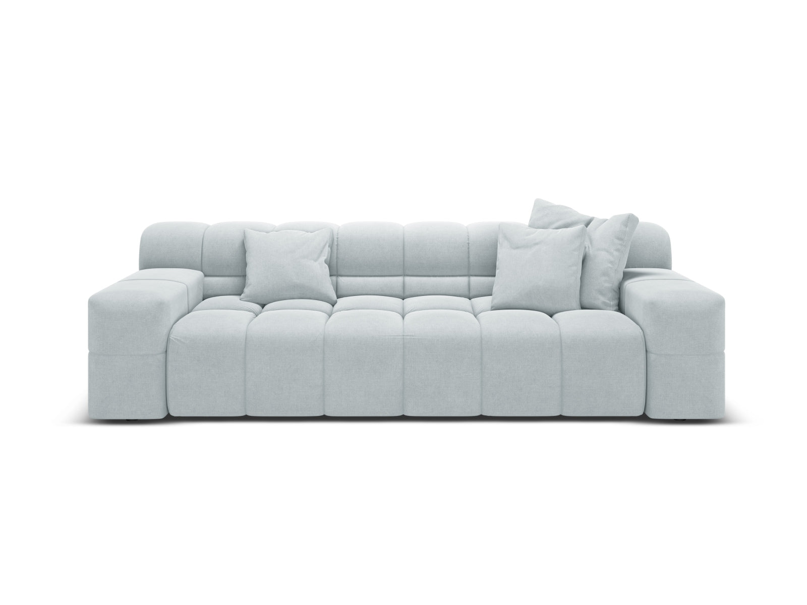 3-seater Sofa AGAVE gray chenille