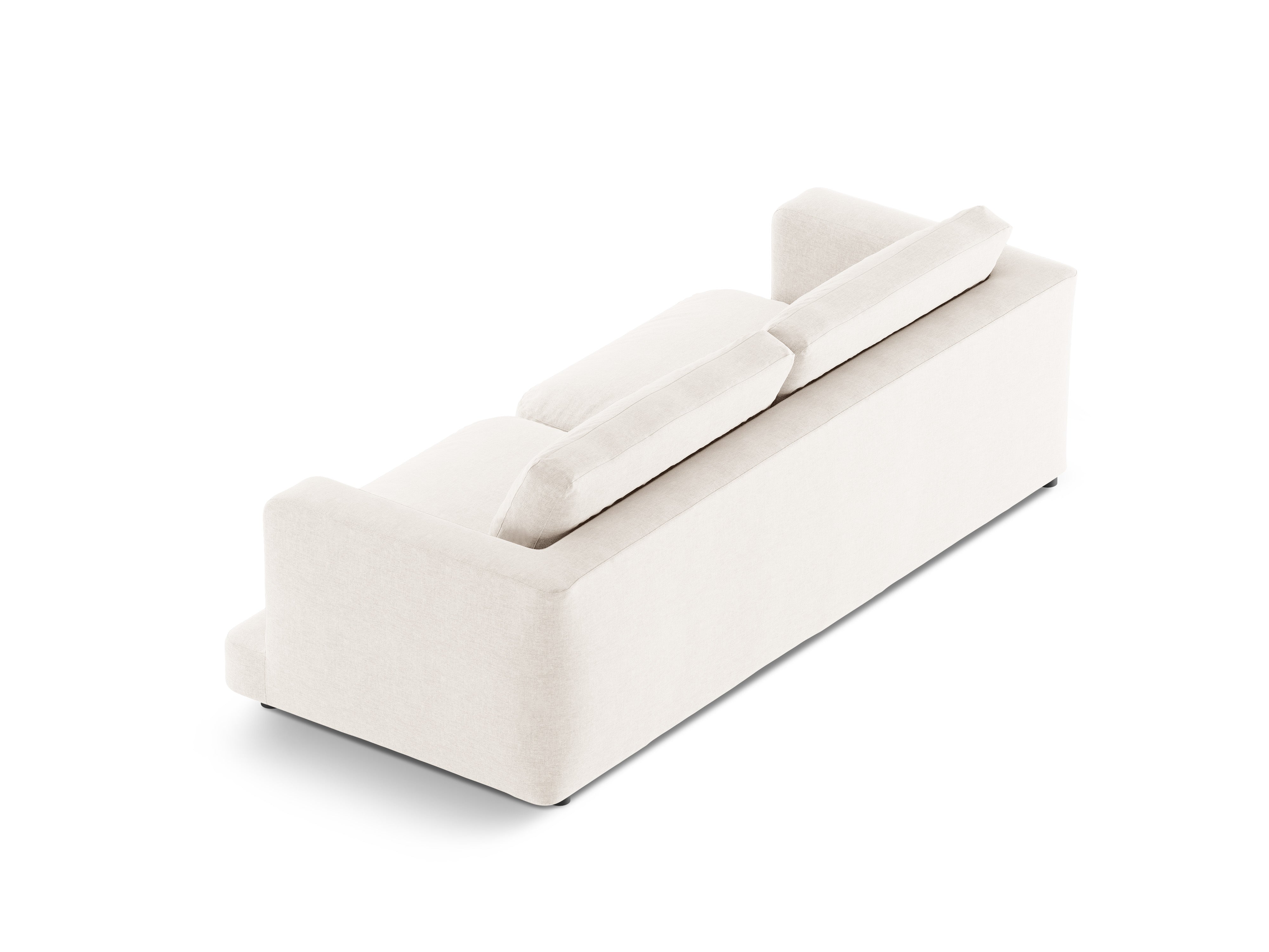 3-seater Sofa DAPHNE broken white chenille