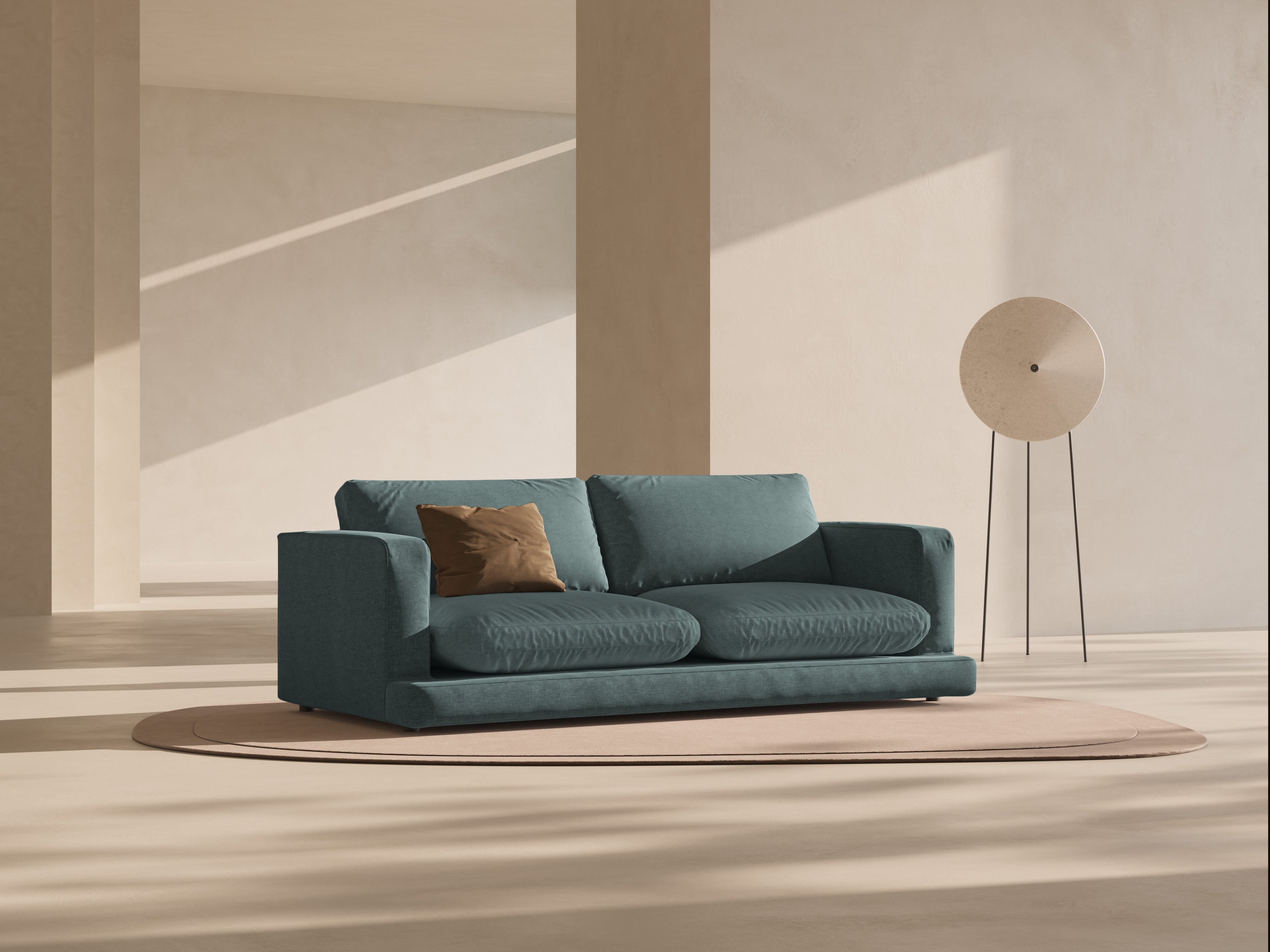 Sofa 3-Sitzer DAPHNE meergrün Chenille