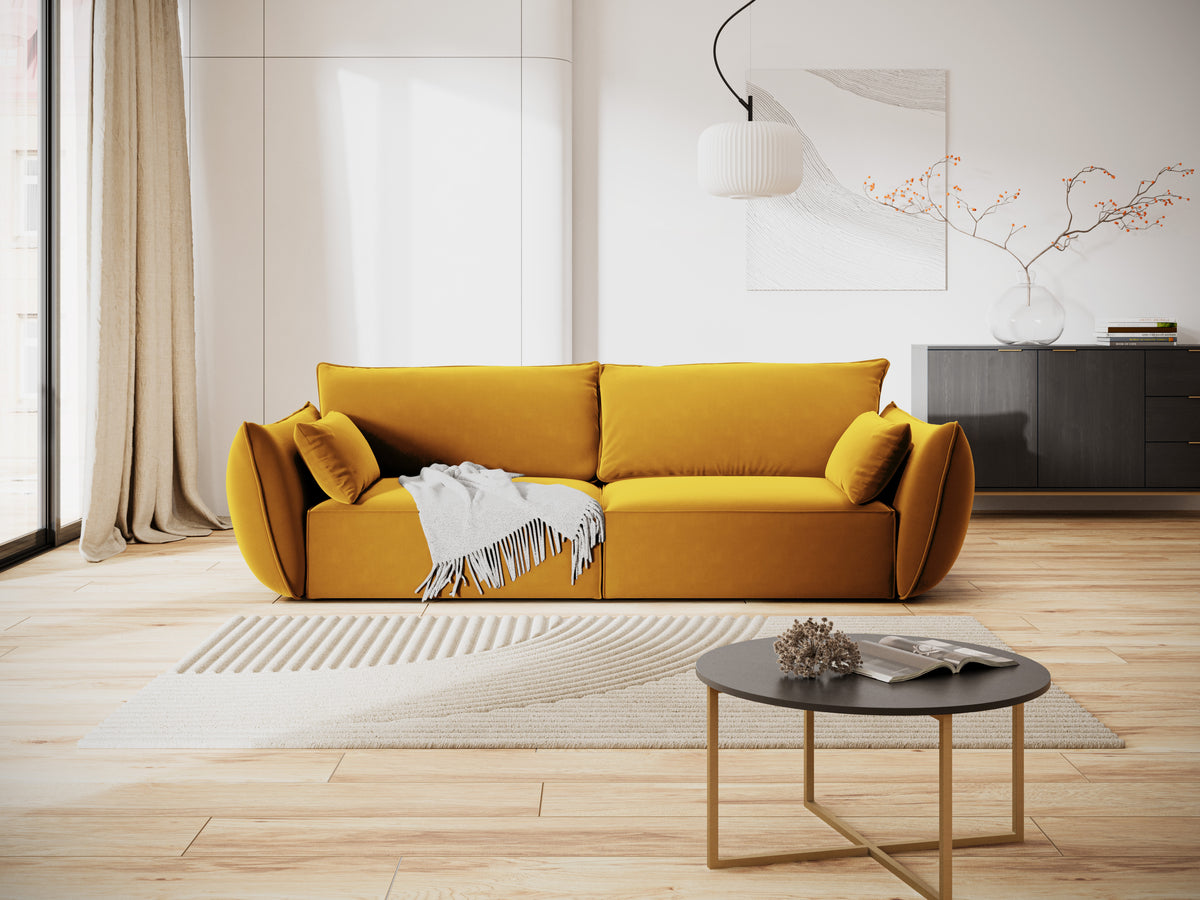Vanda Senf Velvet Sofa