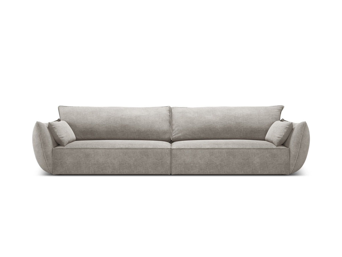 Sofa im Sofa-Stoff von 4-Personen Vanda Jasnoszary