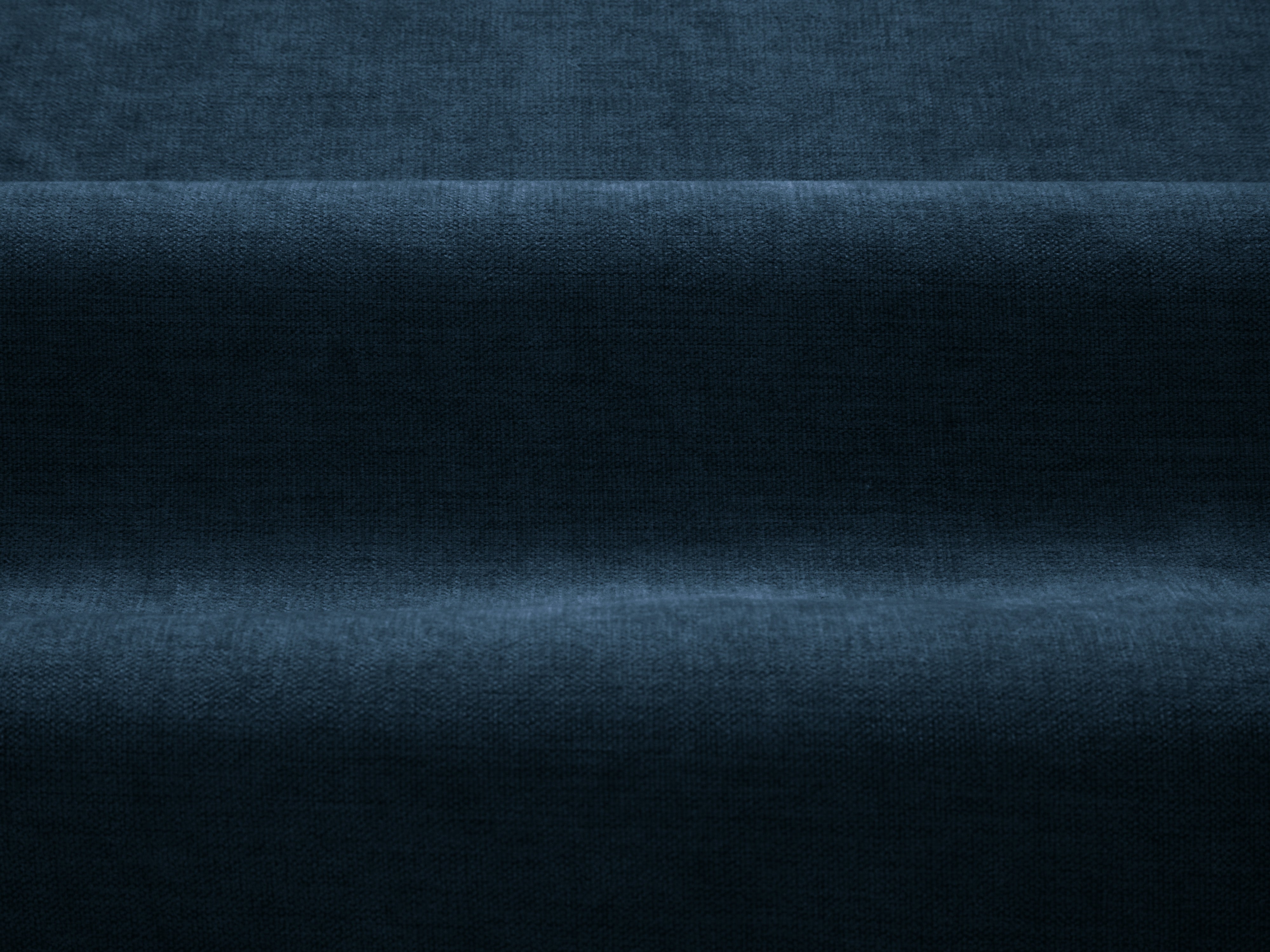 Sofa für 4 Personen DAPHNE dunkelblaues Chenille