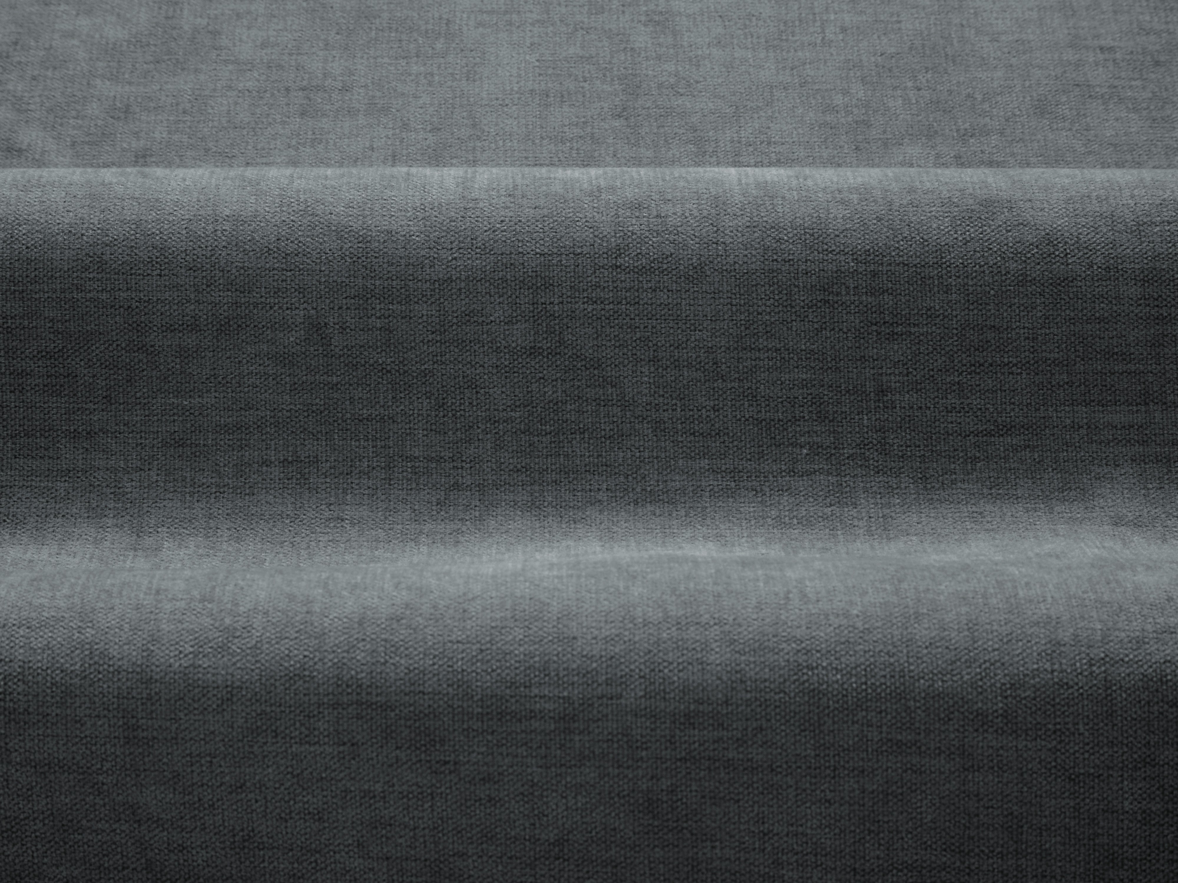 Sofa für 4 Personen DAPHNE dunkelgrau Chenille