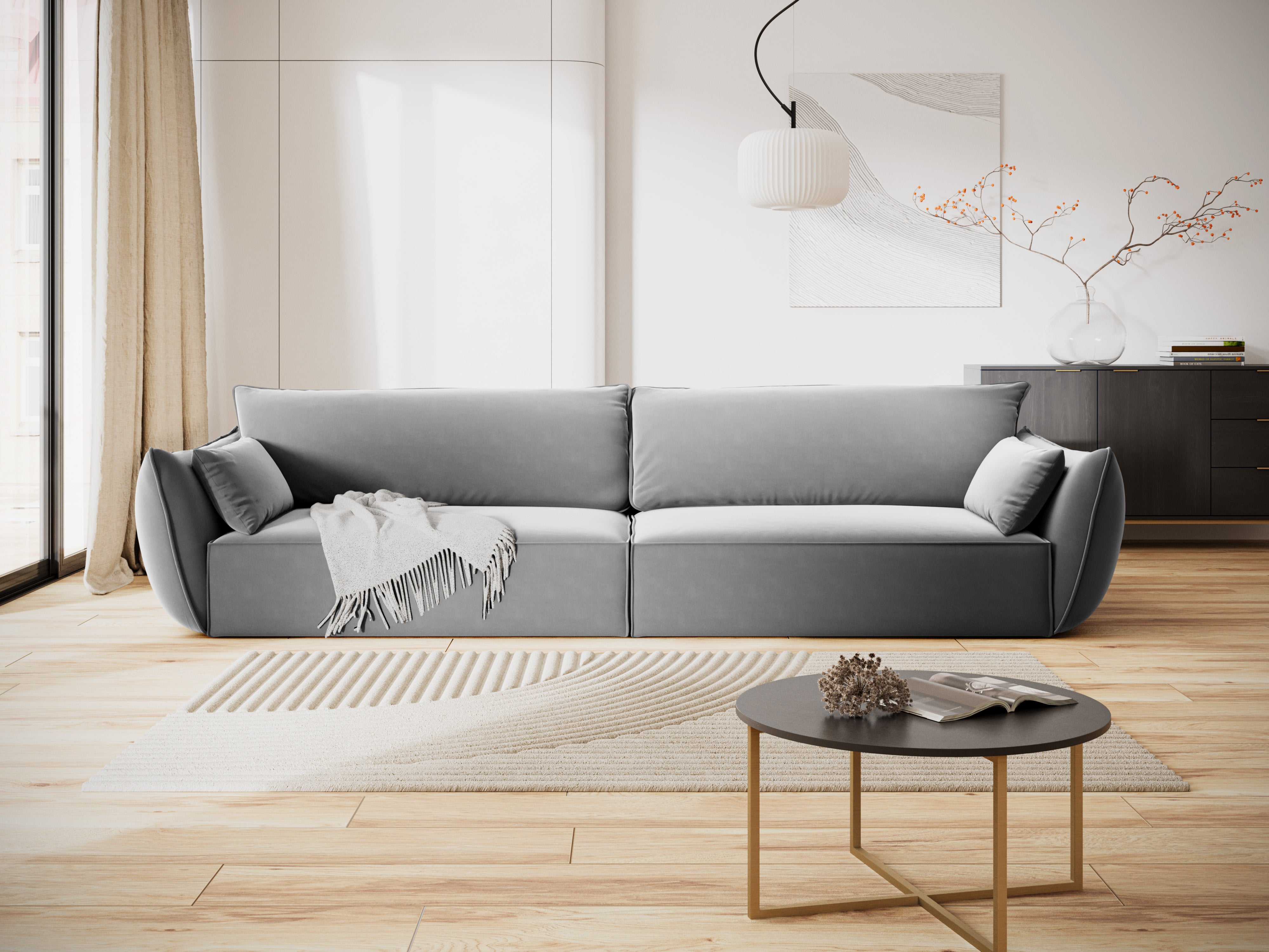 Vanda Grey Vanda Velvet Sofa