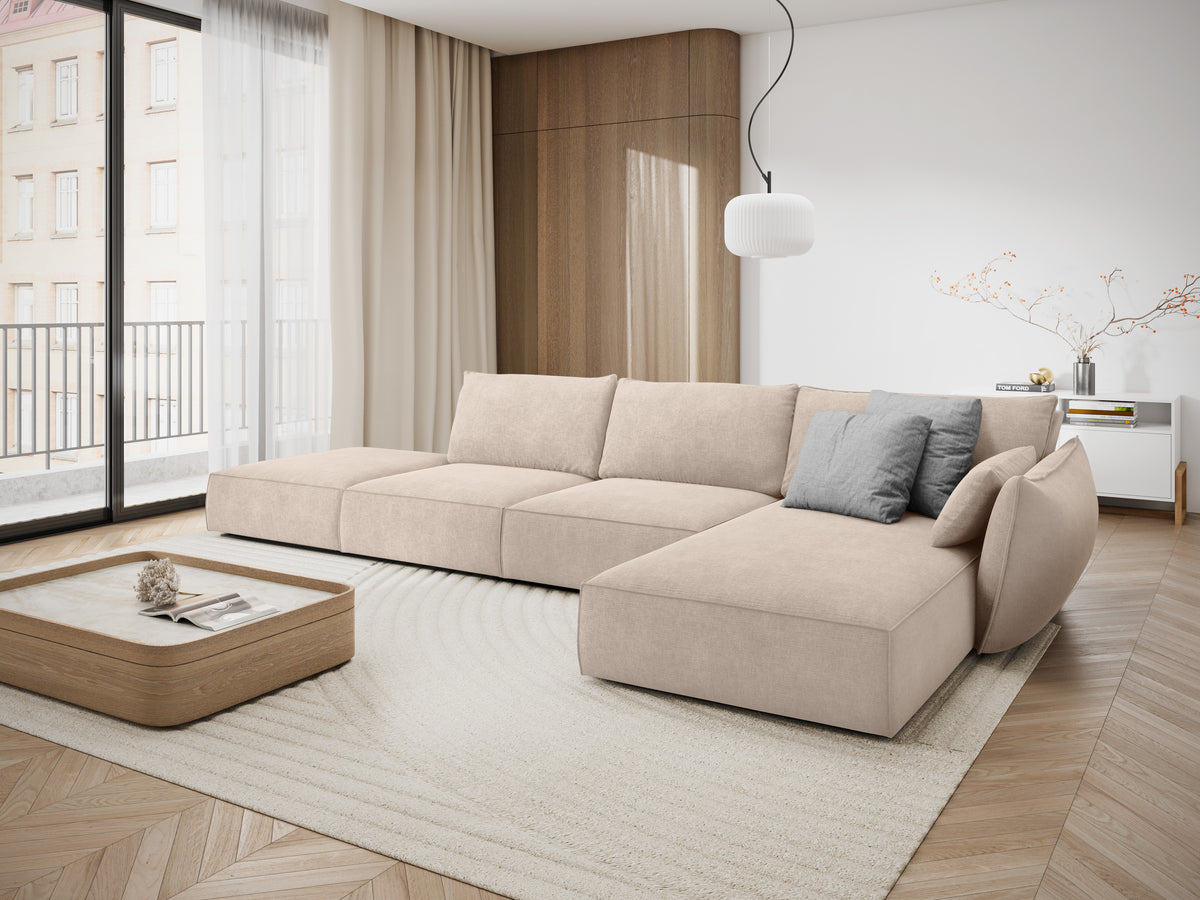 Ecke im Szenil Stoff rechts -offenes Vanda Beige