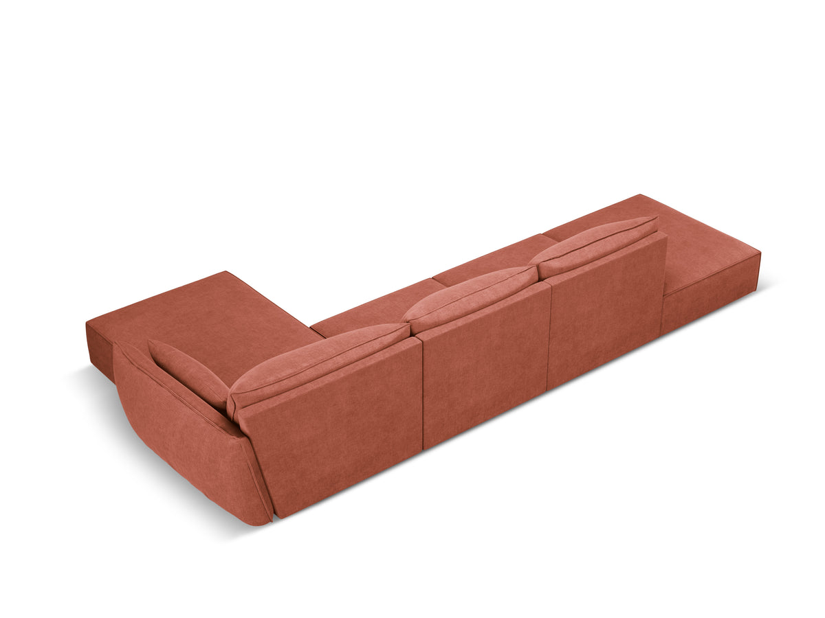 Ecke im Sieliil Stoff rechts -Offene Vanda Terracotta offen