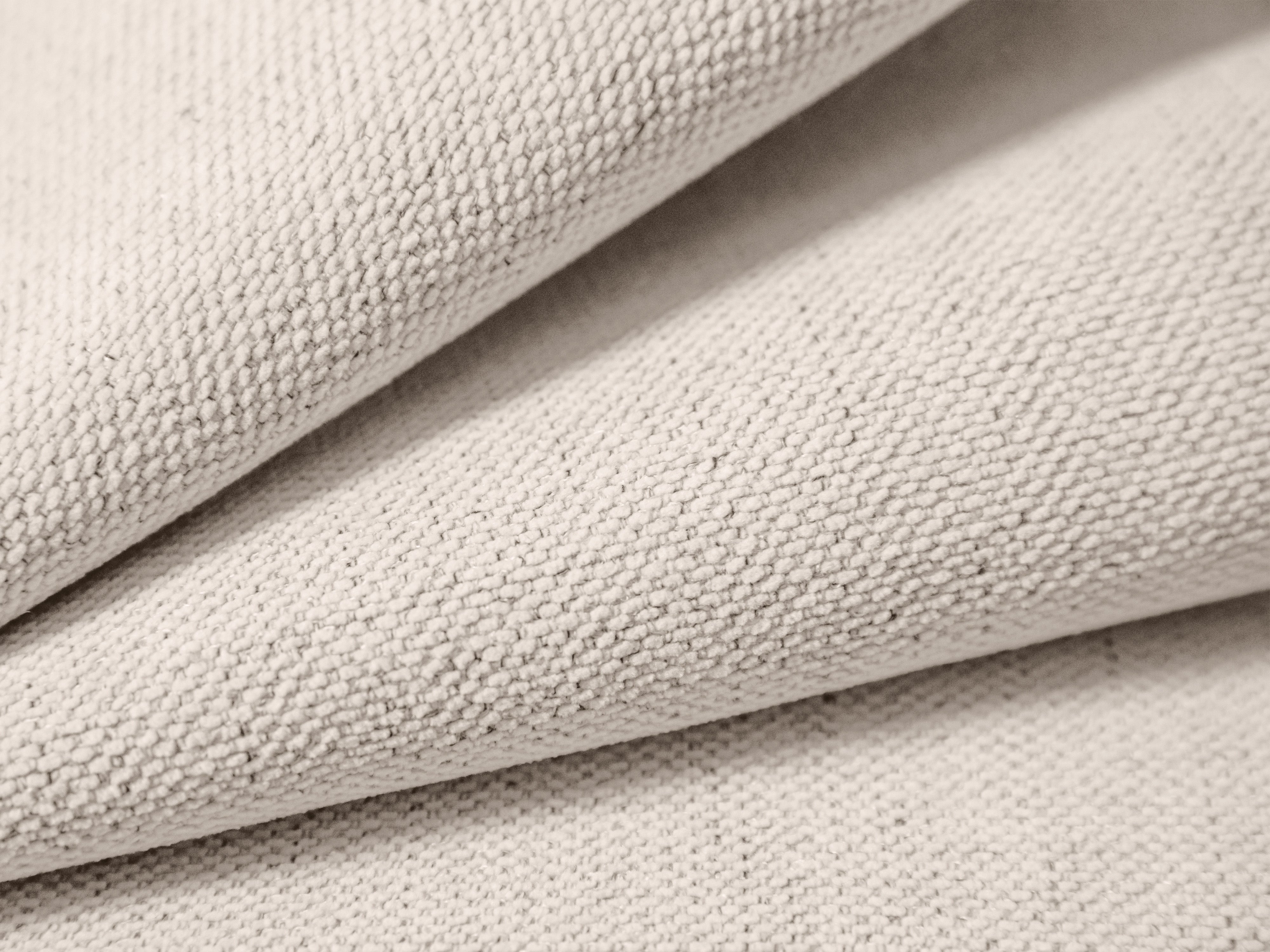 Right-facing 3-seater corner sofa AGAVE light beige chenille