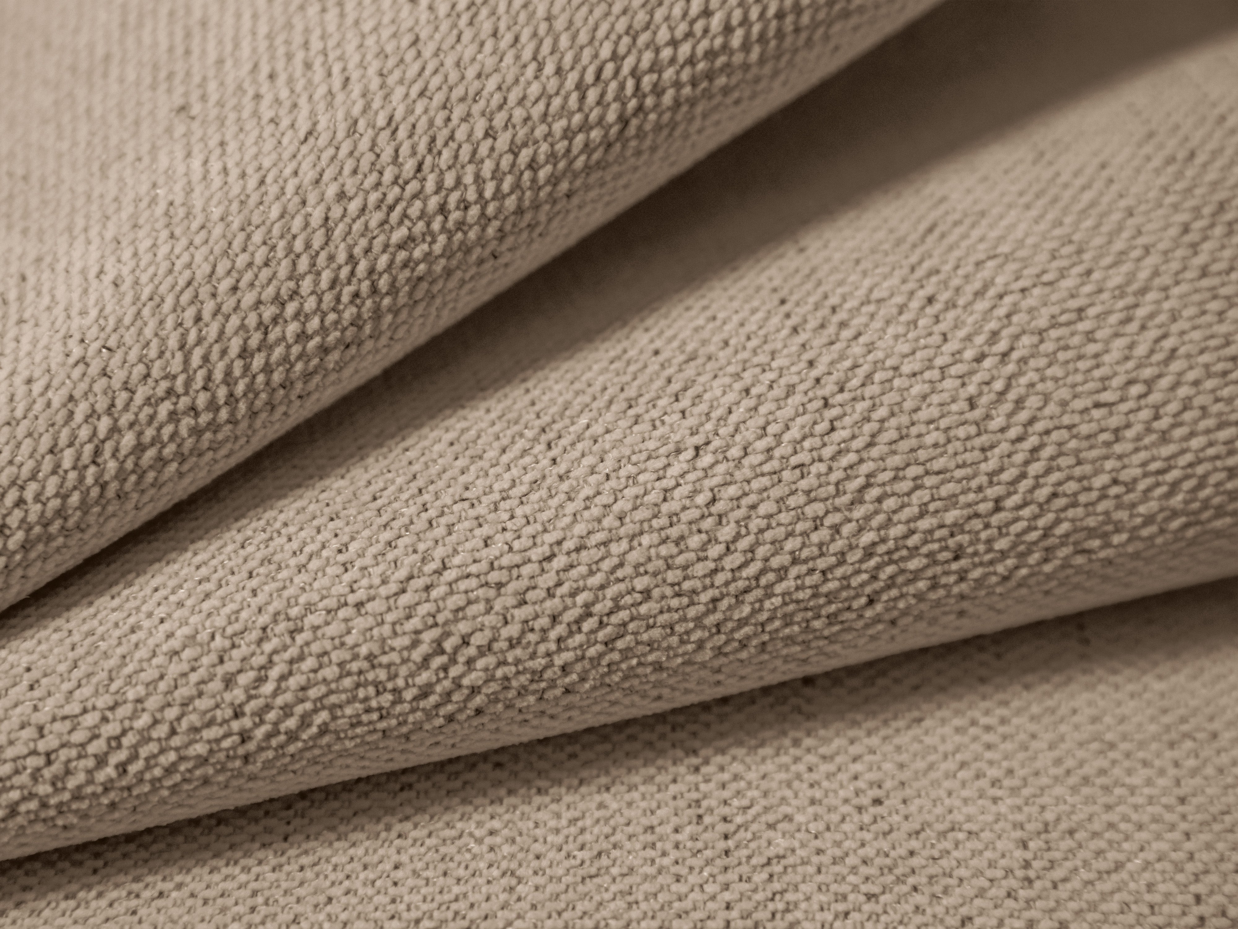 3-sitziger rechter Ecksofa AGAVE beige Chenille