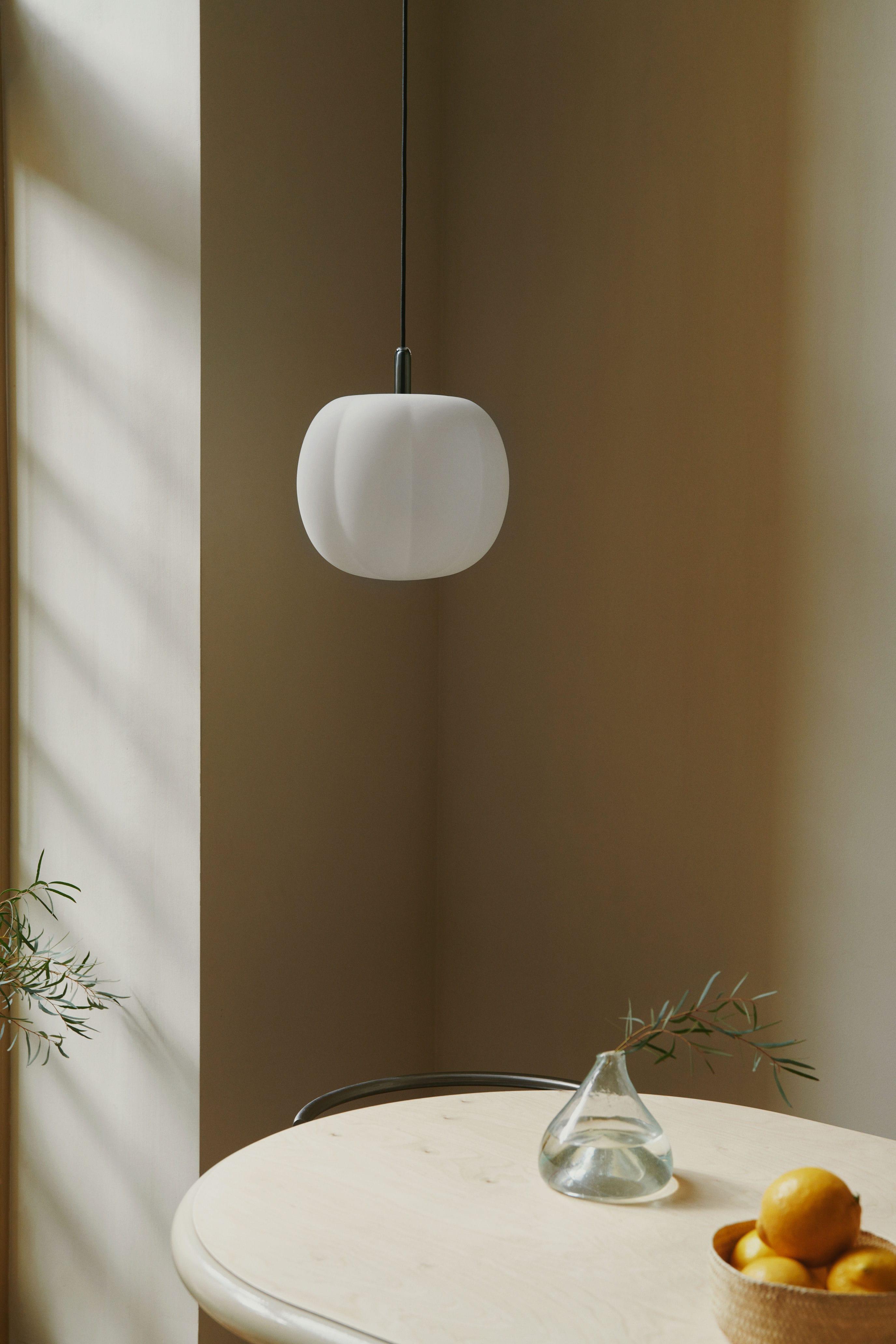 Peo -smoked glass hanging lamp