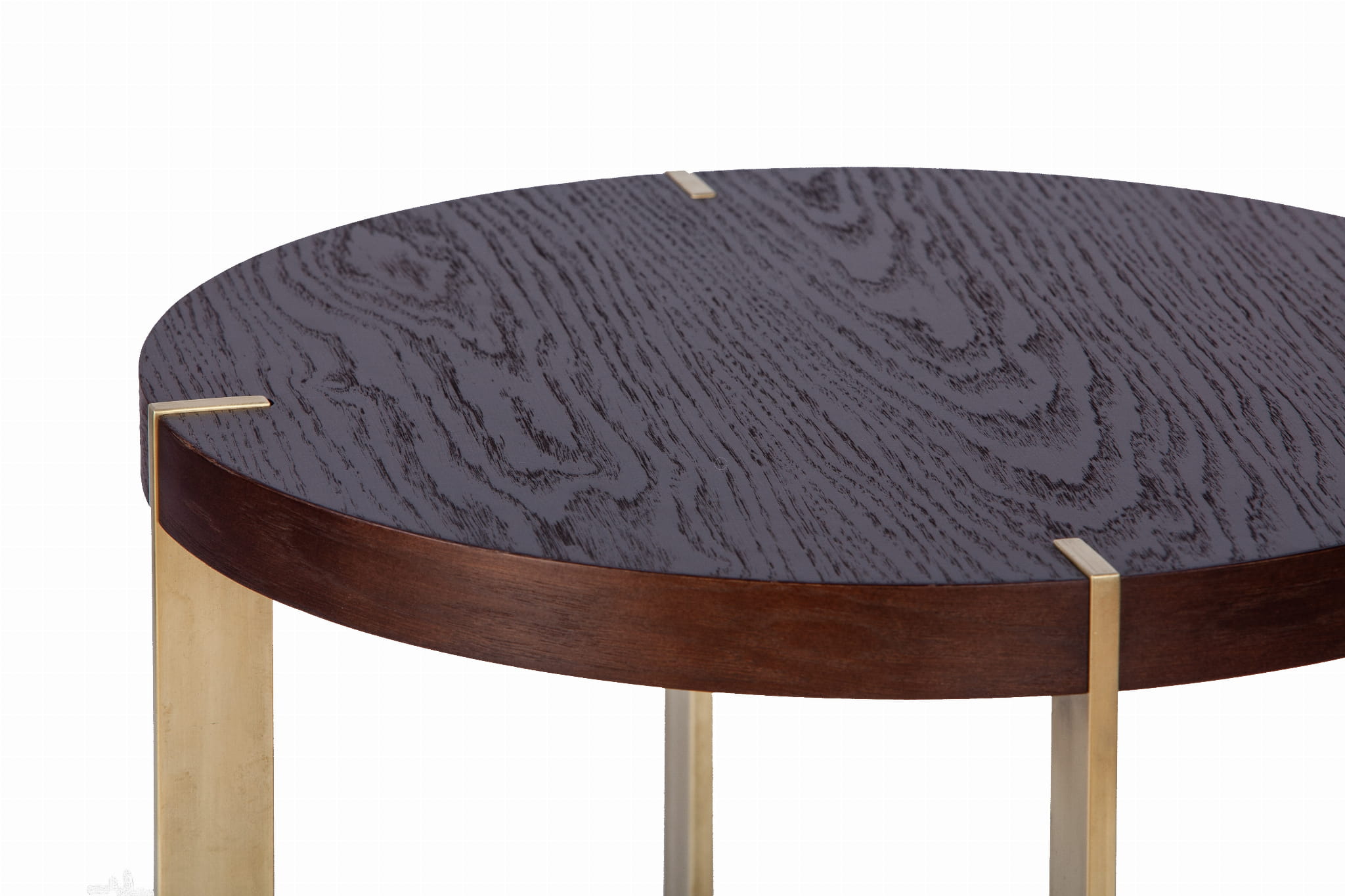 TIM brown coffee table with gold