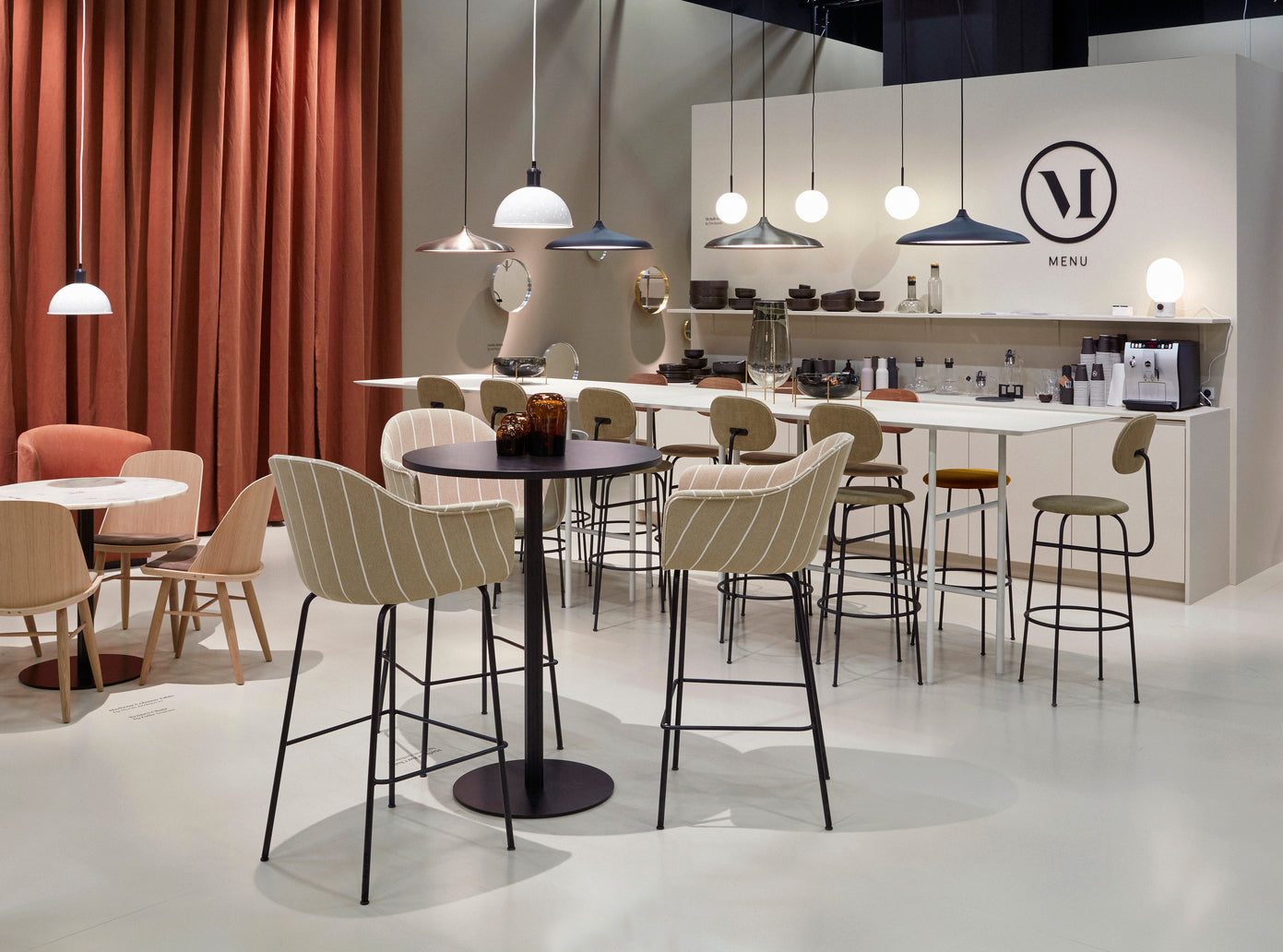 HARBOUR stool cognac leather