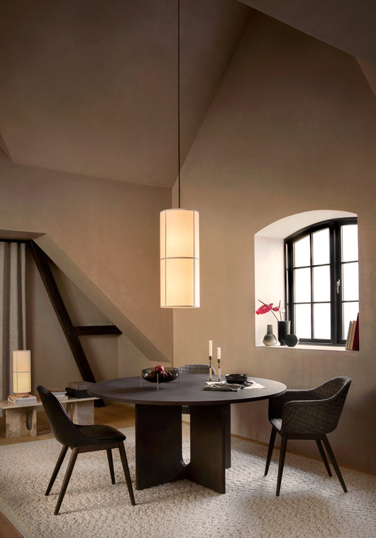 Round Table ANDROGYNE dark oak veneer