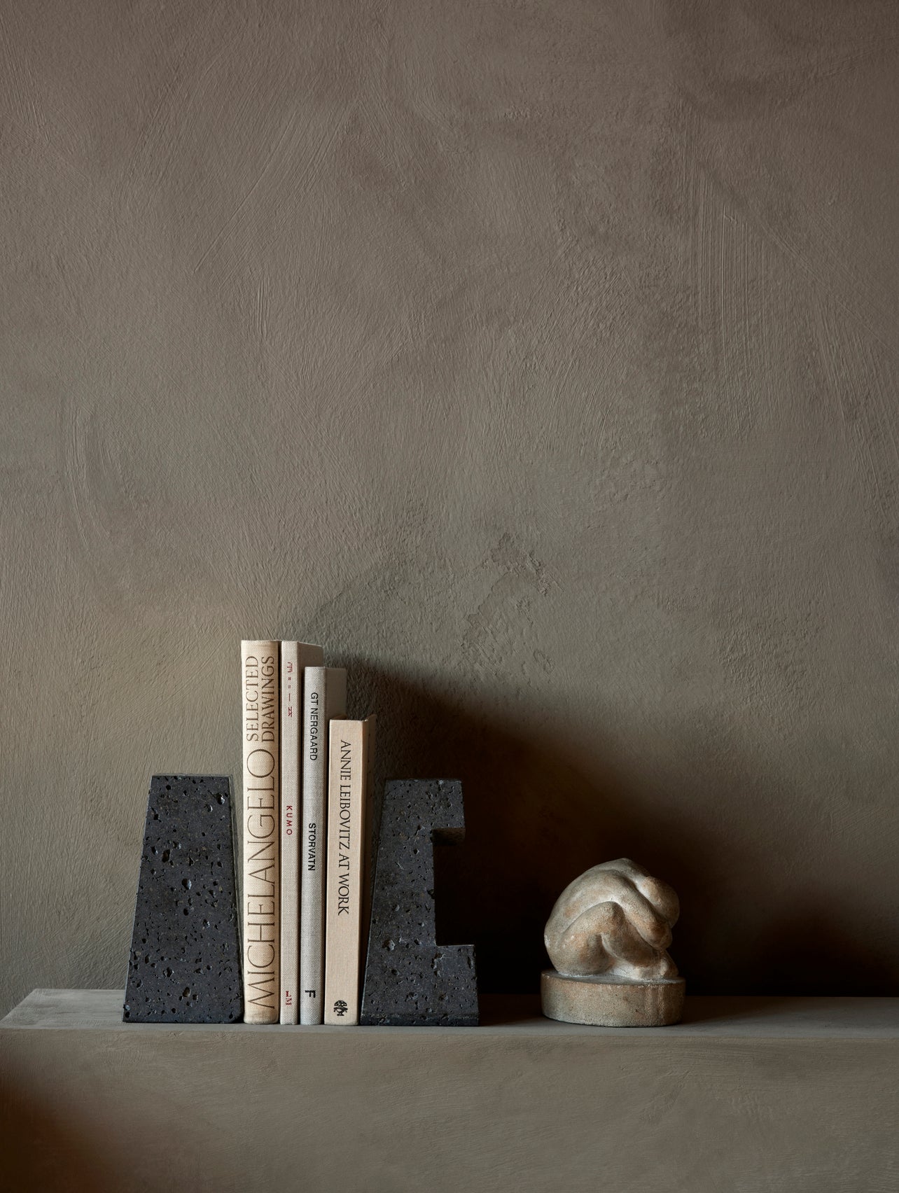 Buchstützen CONVERAGE Lavastein