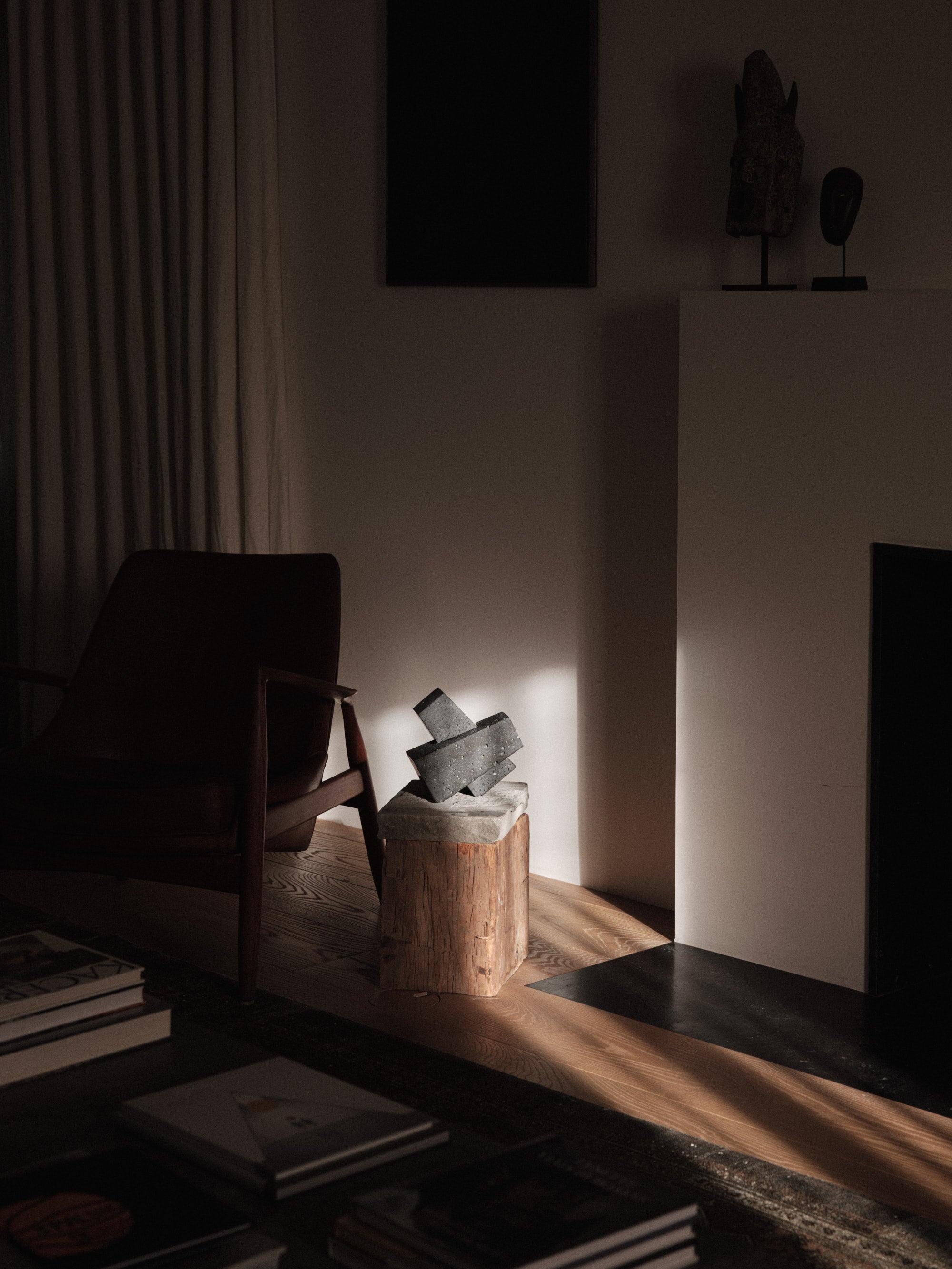 Buchstützen CONVERAGE Lavastein