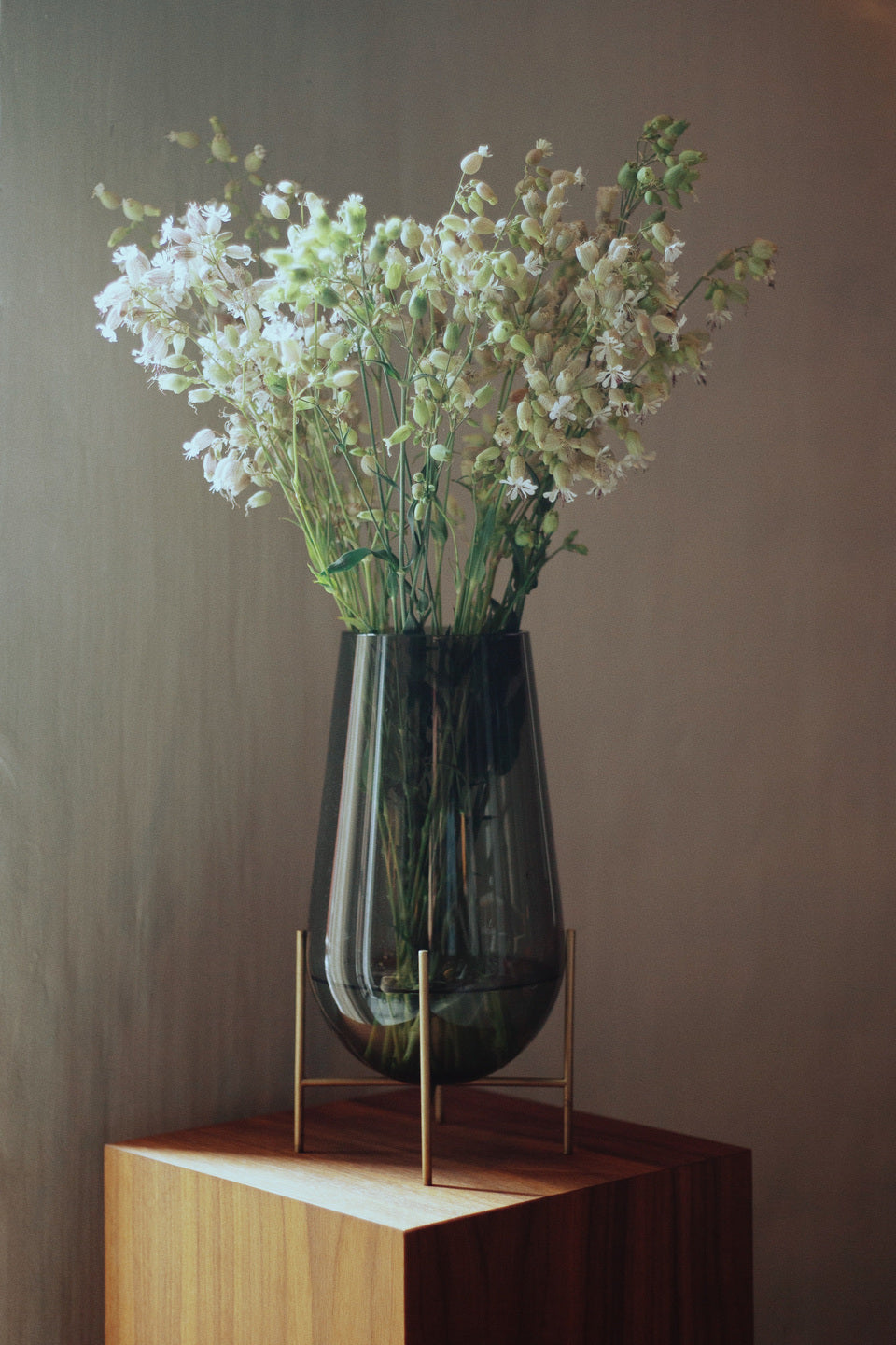 ÉCHASSE vase green glass