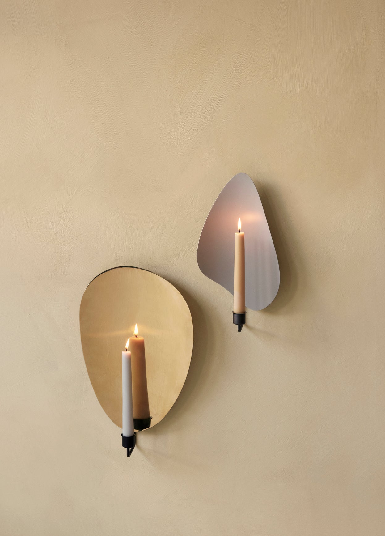 FLAMBEAU gray wall candle holder