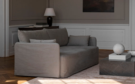 Couchtisch PLINTH grauer Marmor