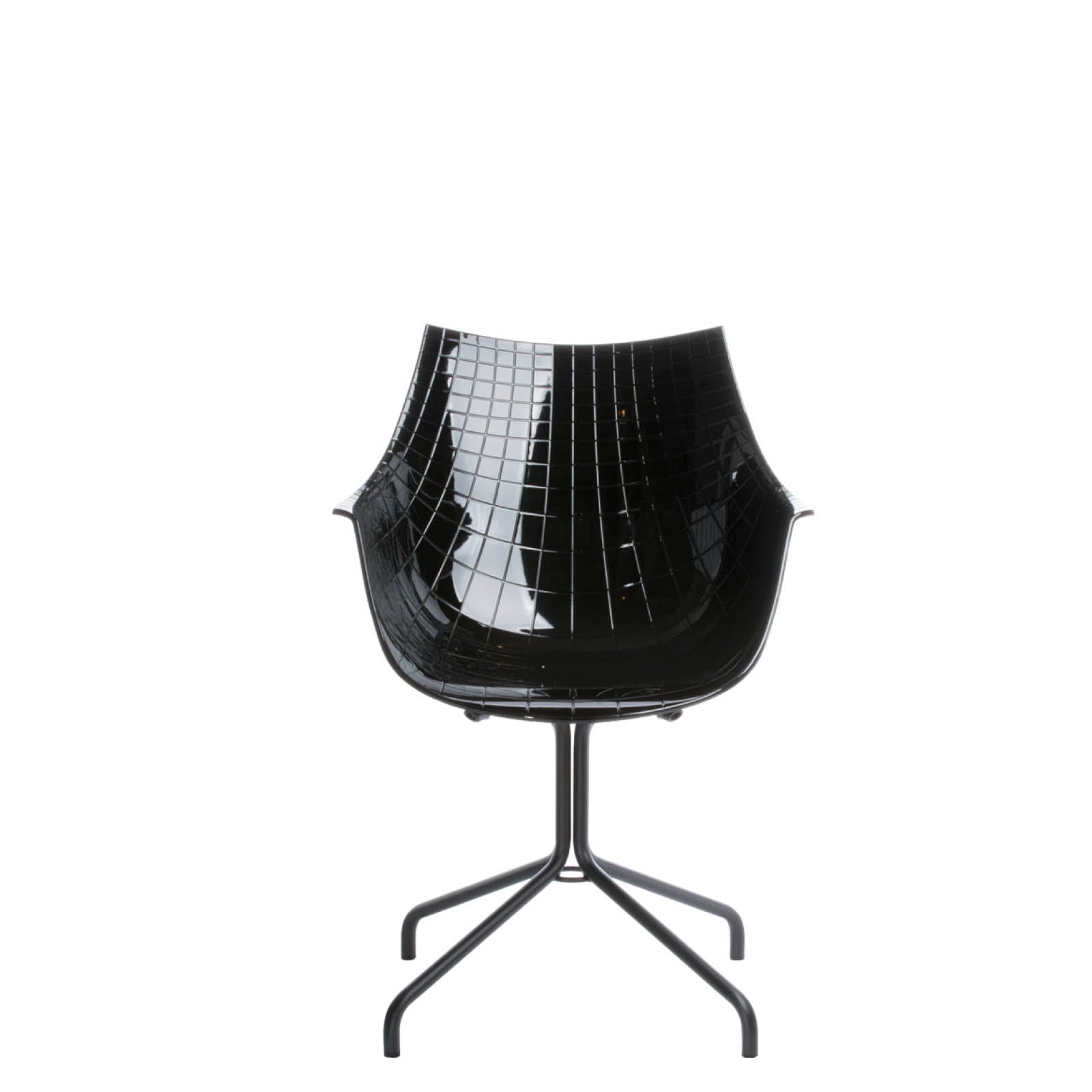 Black Meridiana chair with a black base
