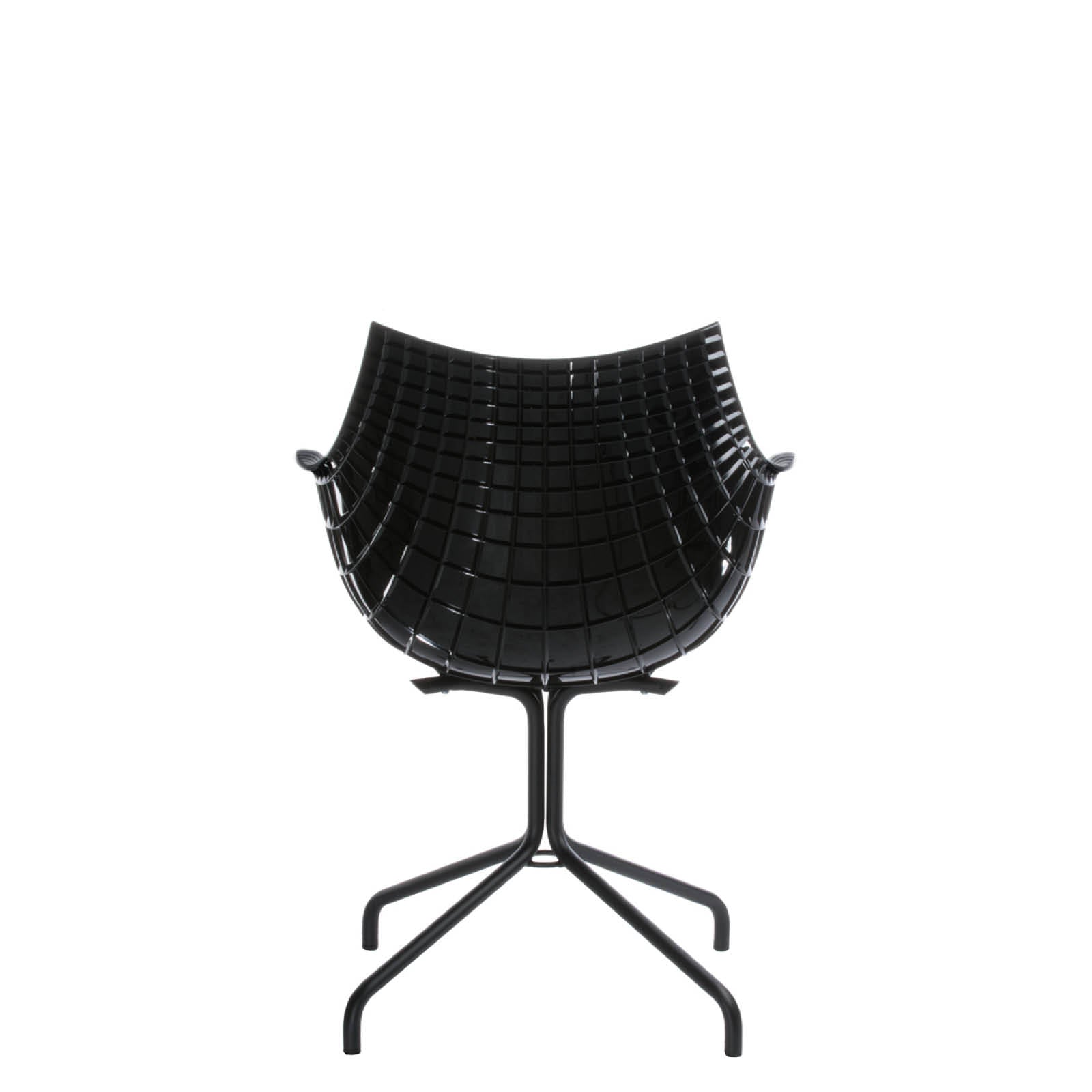 Black Meridiana chair with a black base