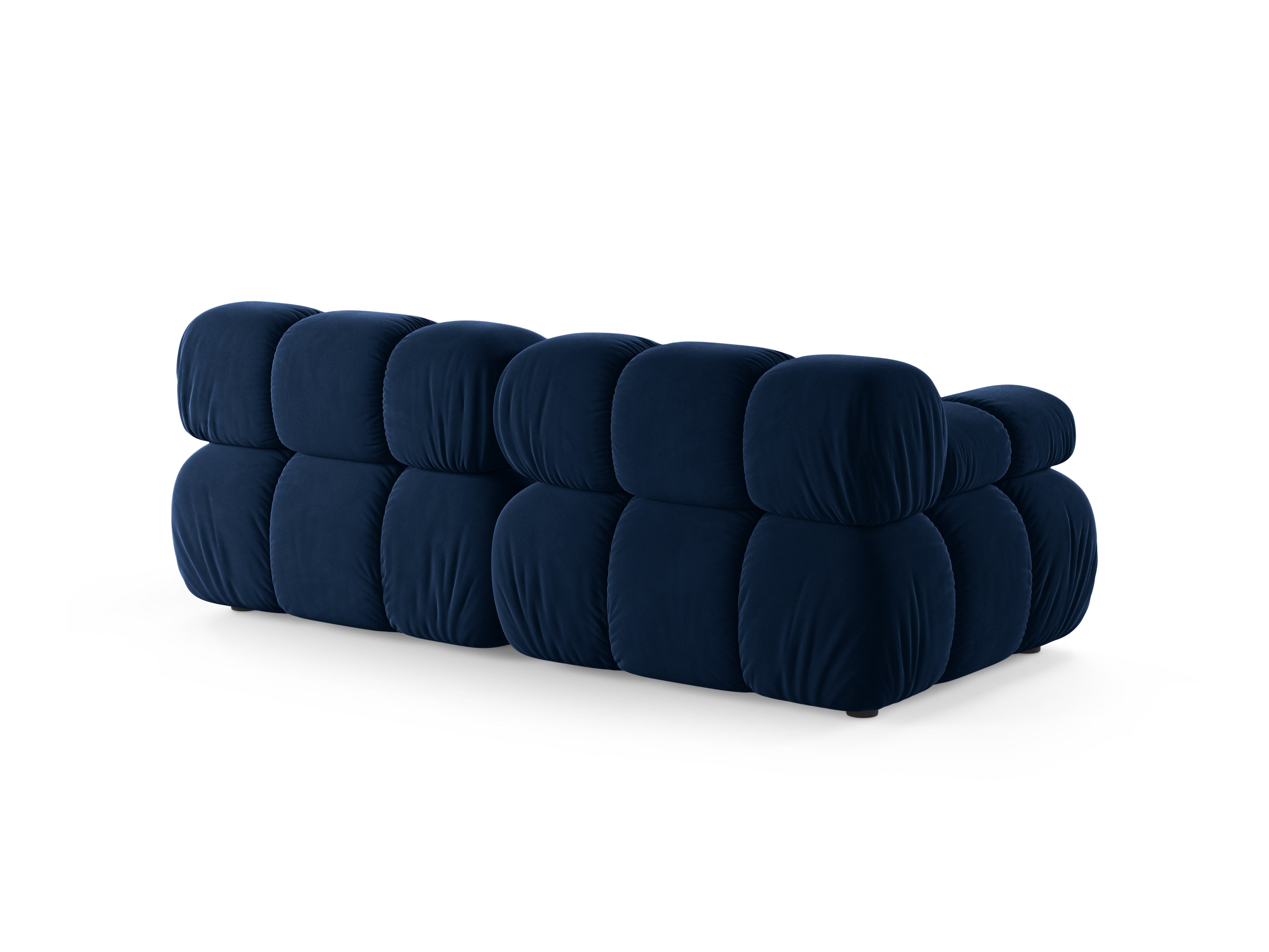 Modulares Samtsofa für 2 Personen BELLIS in königsblau