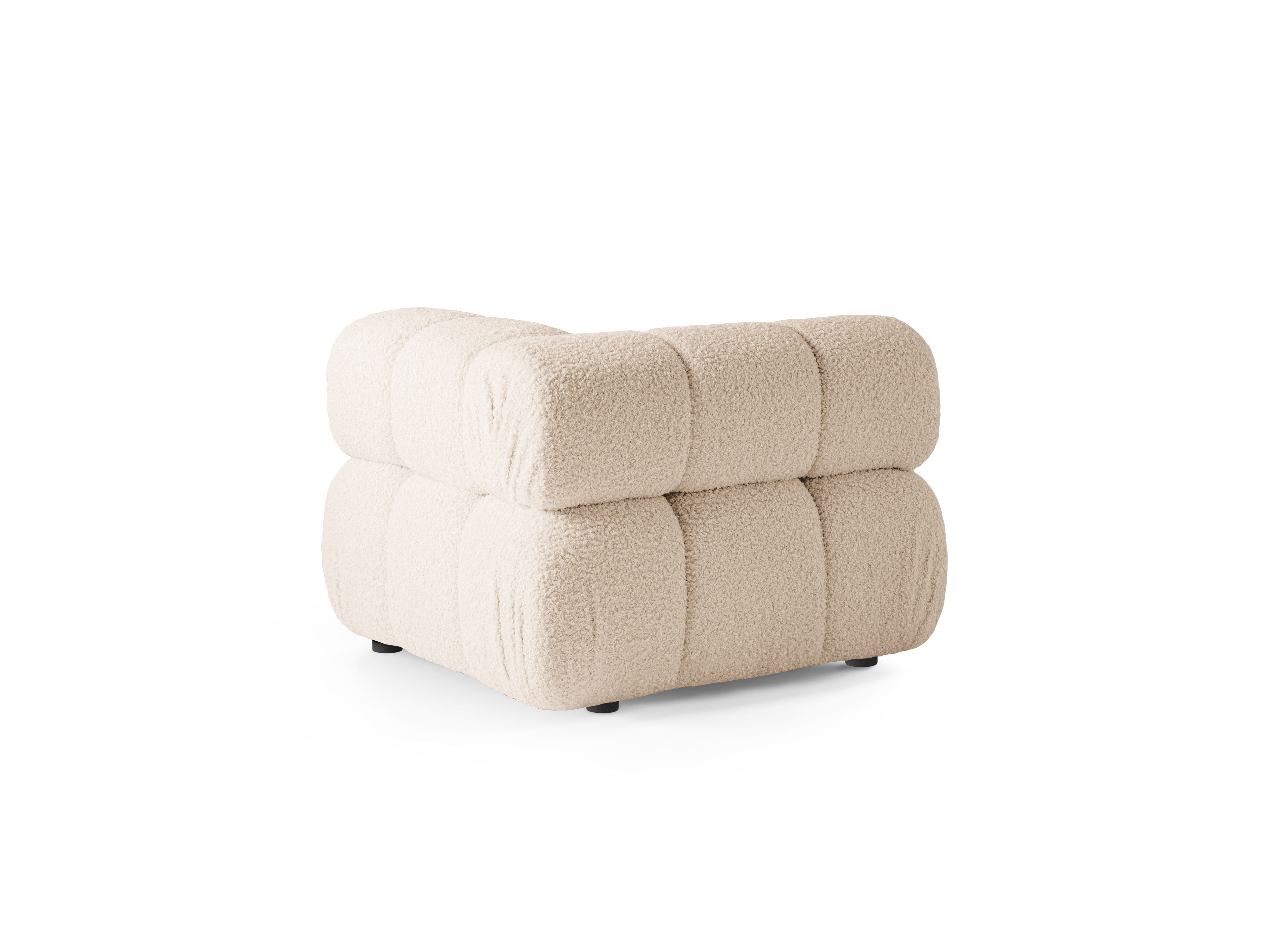 Modulares Sofa BELLIS - Eckmodul in beigem Boucle