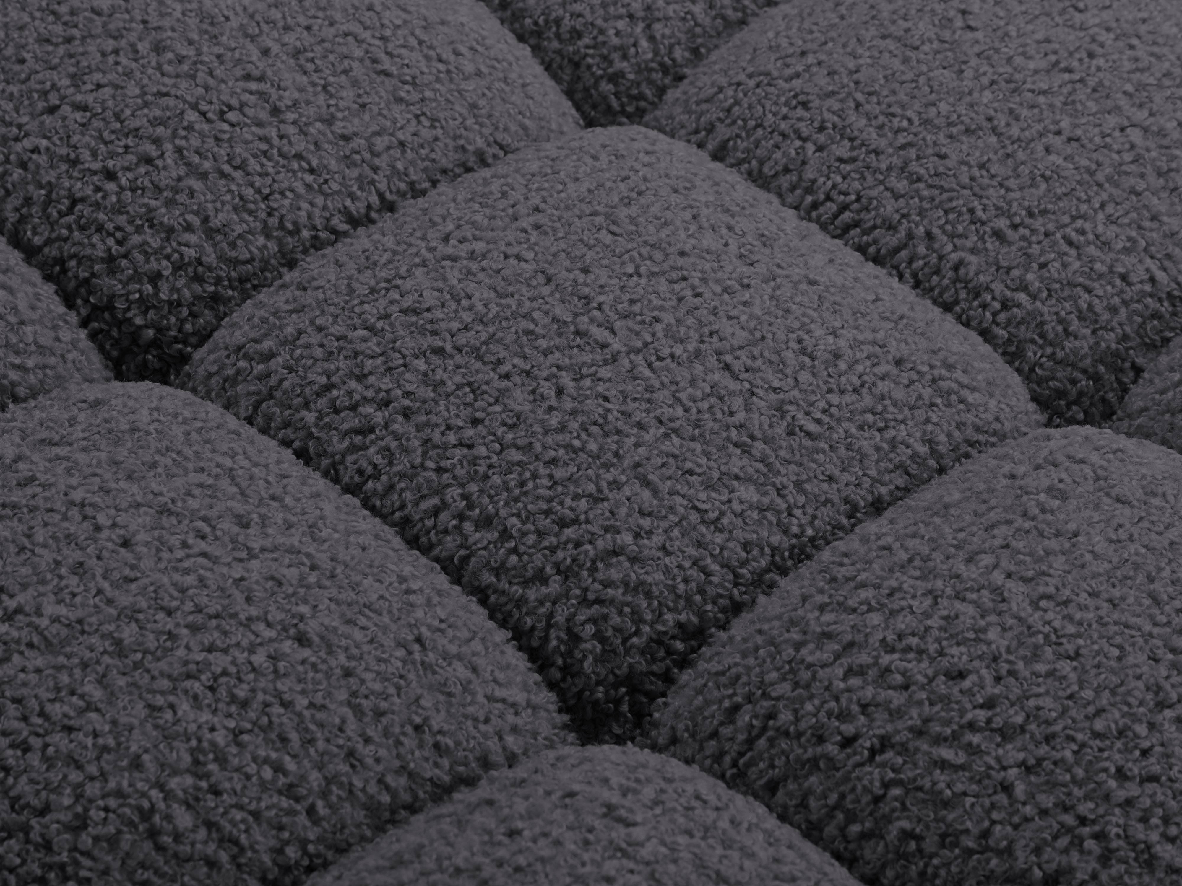 Modulares Sofa BELLIS - graues Boucle-Eckmodul