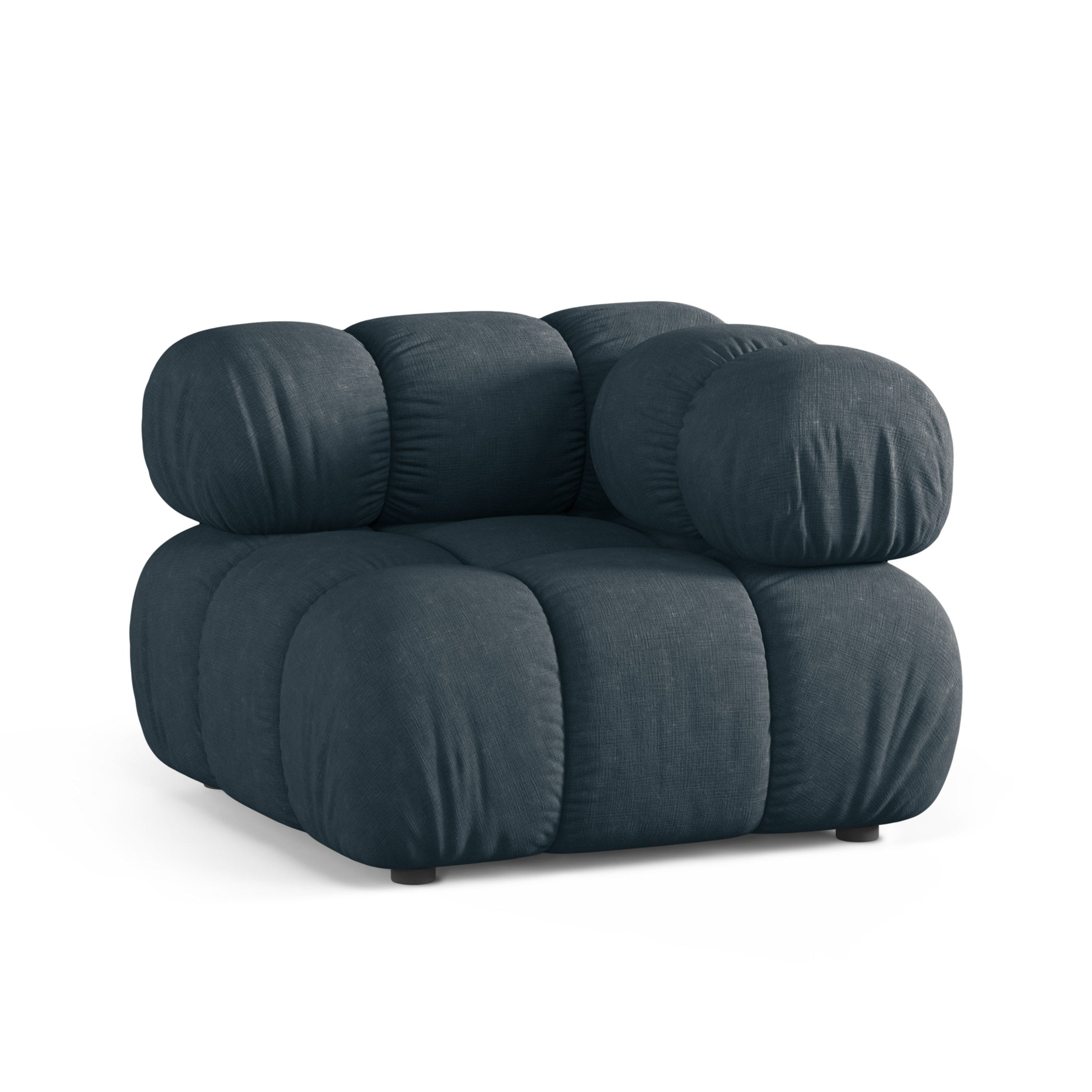 Modulares Sofa BELLIS - tiefes Eckmodul in Petrol
