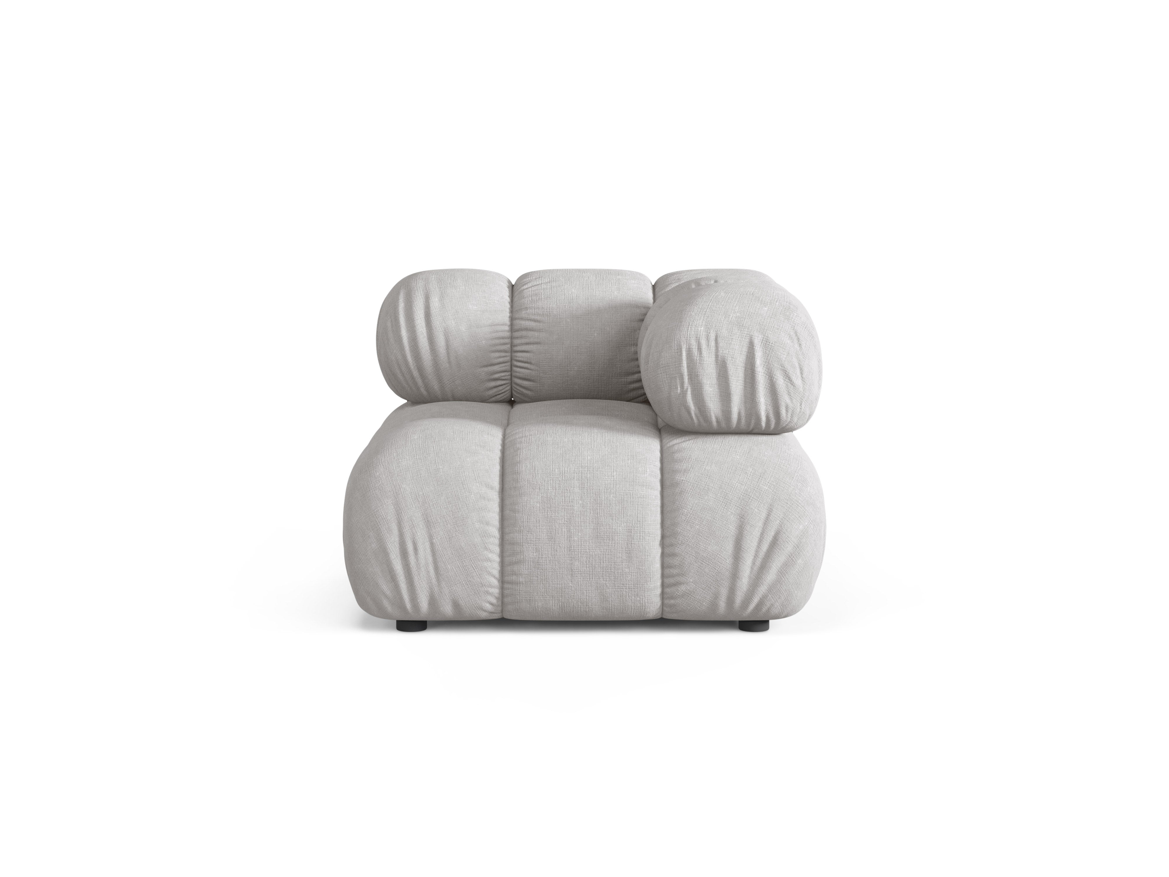 Modulares Sofa BELLIS - Eckmodul in Hellgrau