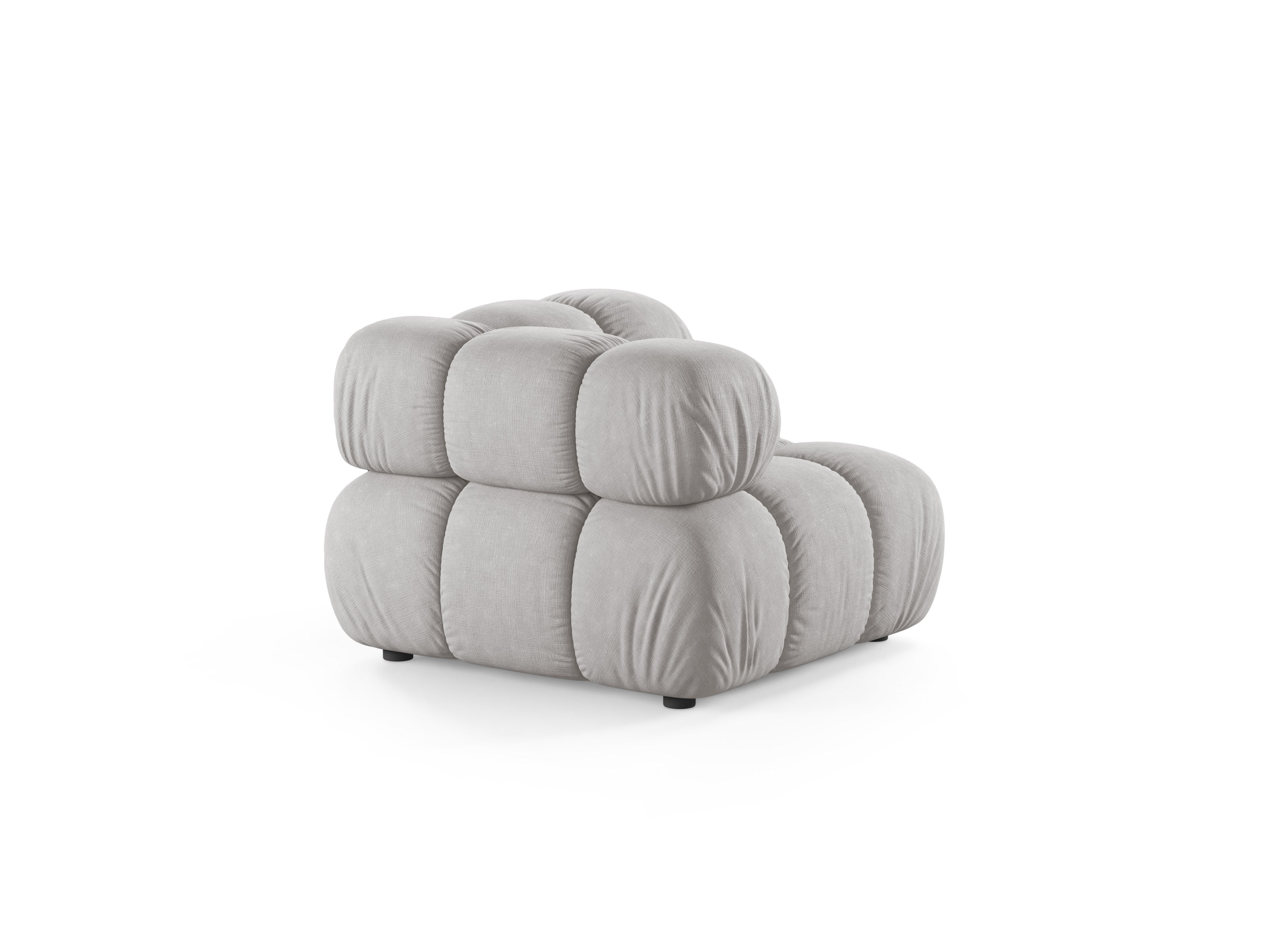 Modulares Sofa BELLIS - Eckmodul in Hellgrau