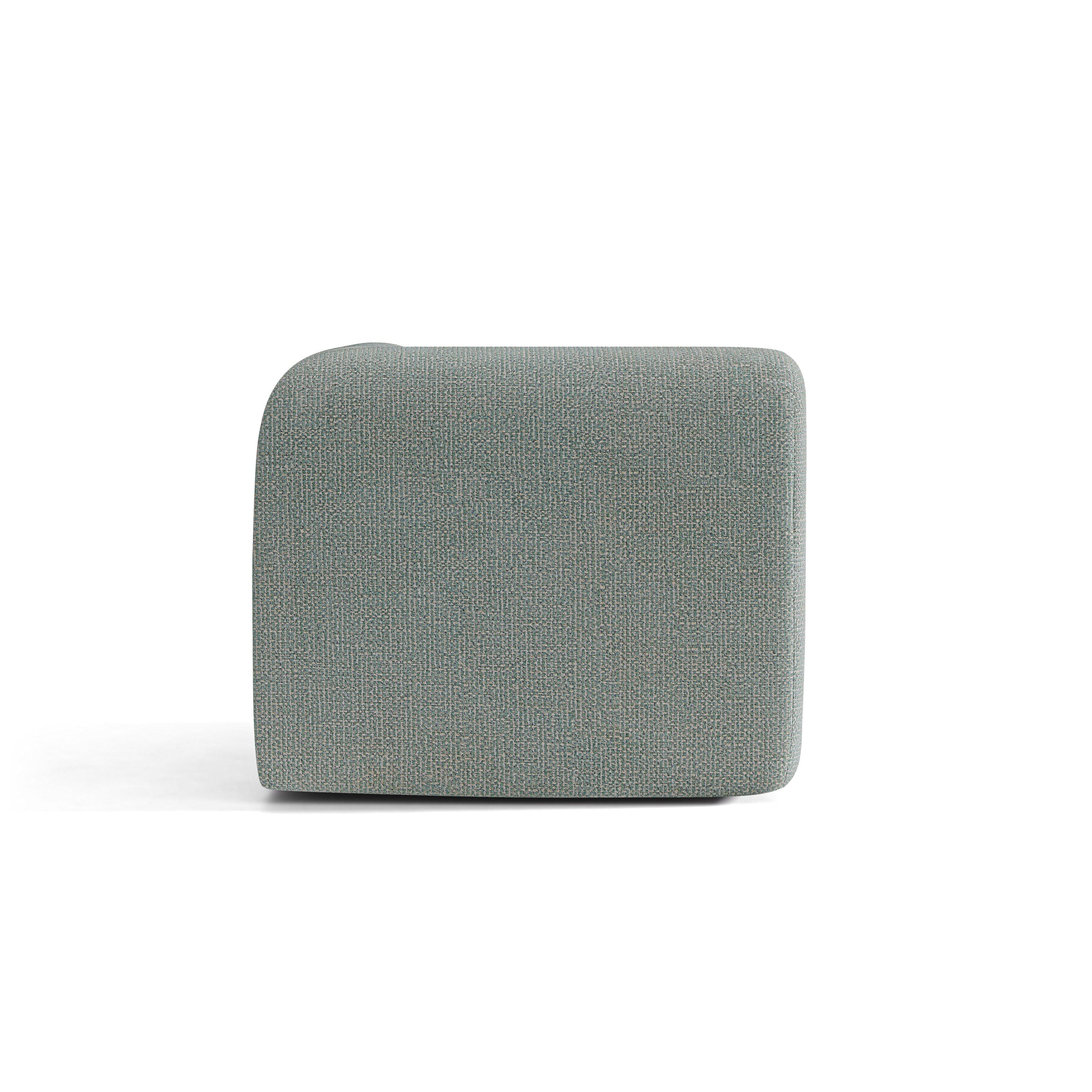 Modulares Sofa NEO - blauer Melange-Eckmodul