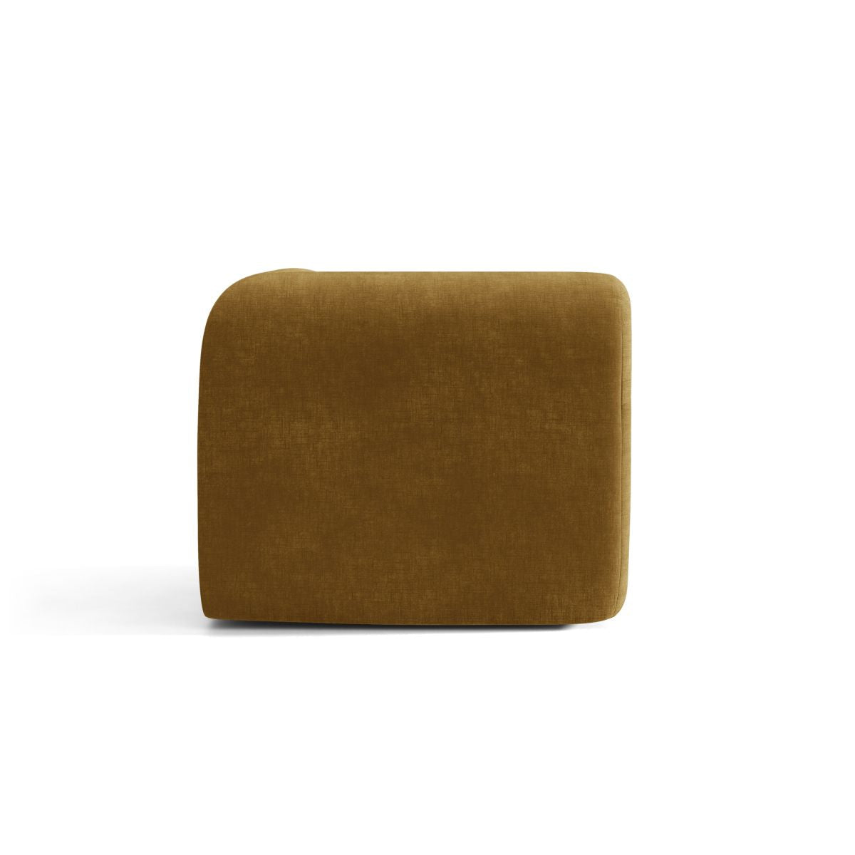 Modulares Sofa NEO - Eckmodul in senfgelbem Chenille