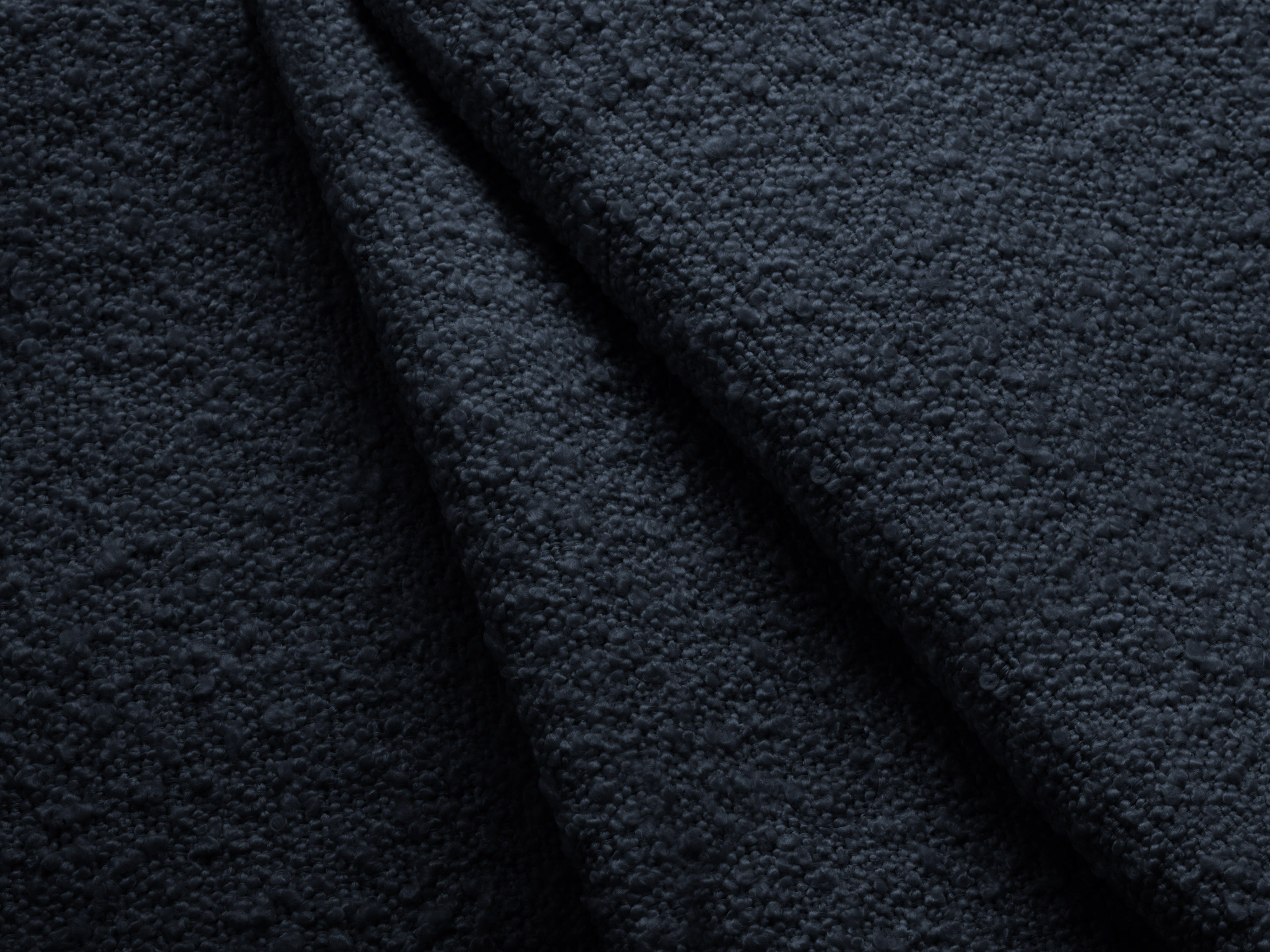 Modulares Sofa MILEY - rechter Modul in dunkelblauem Boucle