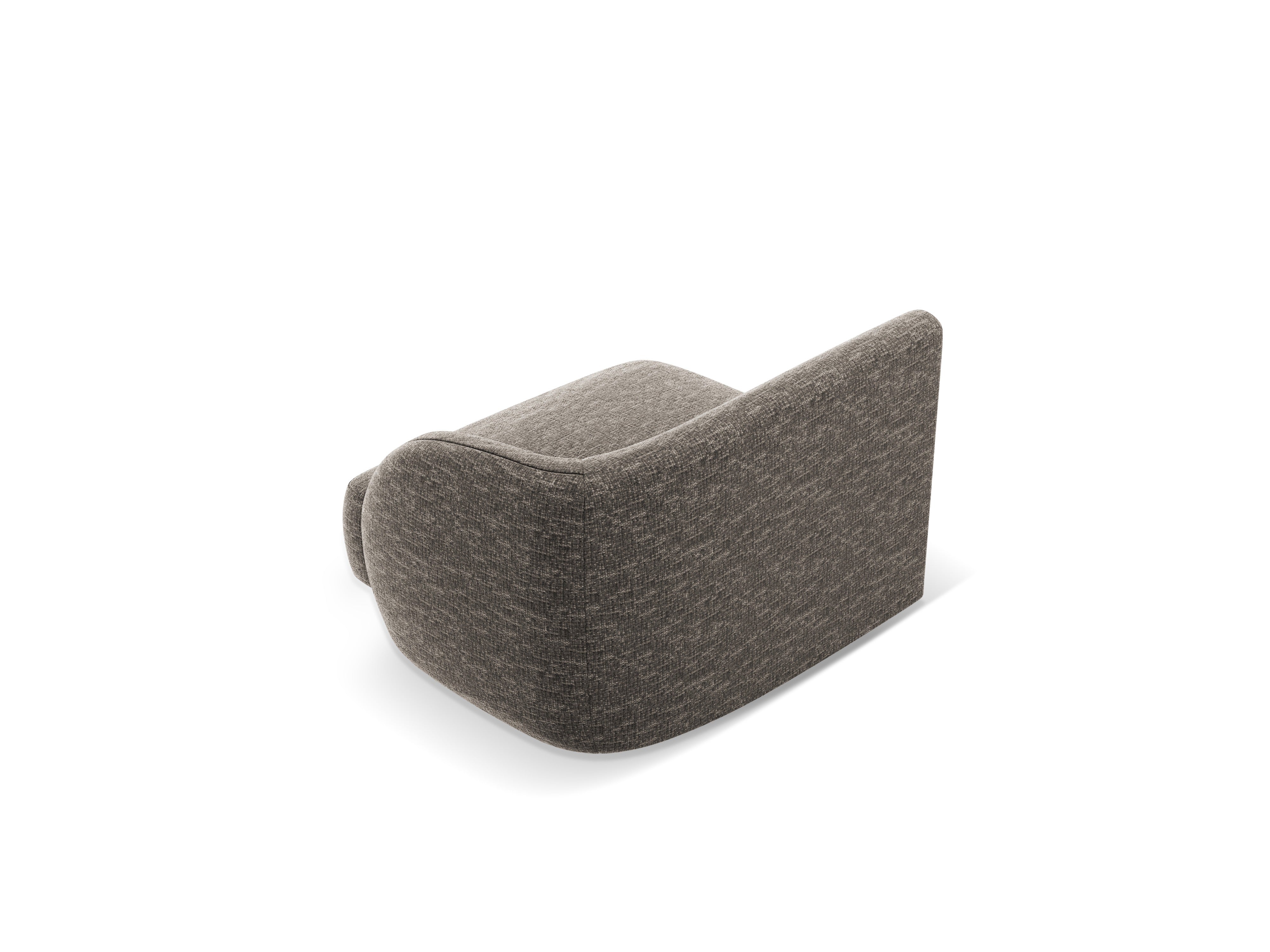 MILEY Modular Sofa - Right Side Module in Silky Gray Chenille