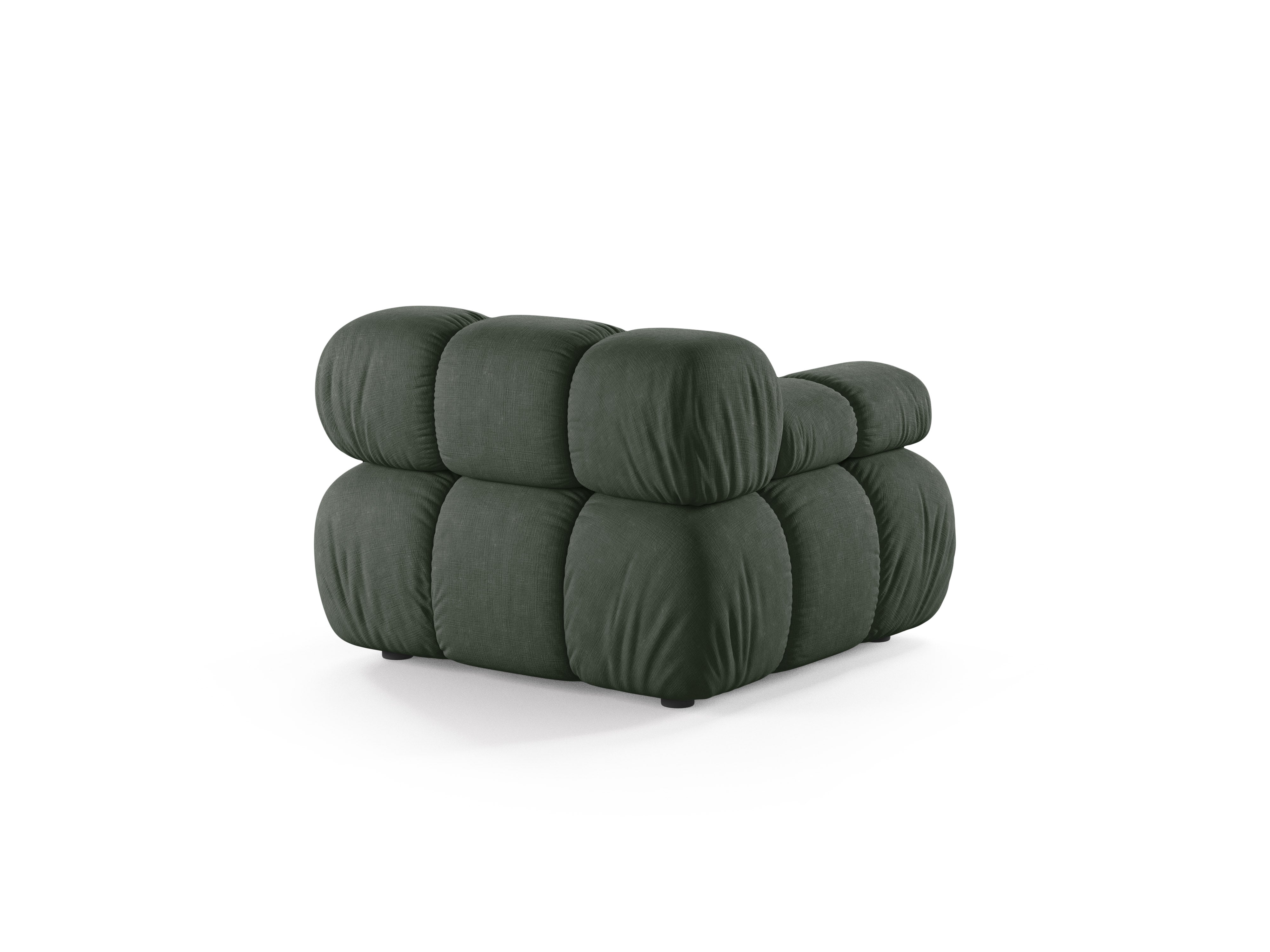 Modulares Sofa BELLIS - linkes Modul in Dunkelgrün