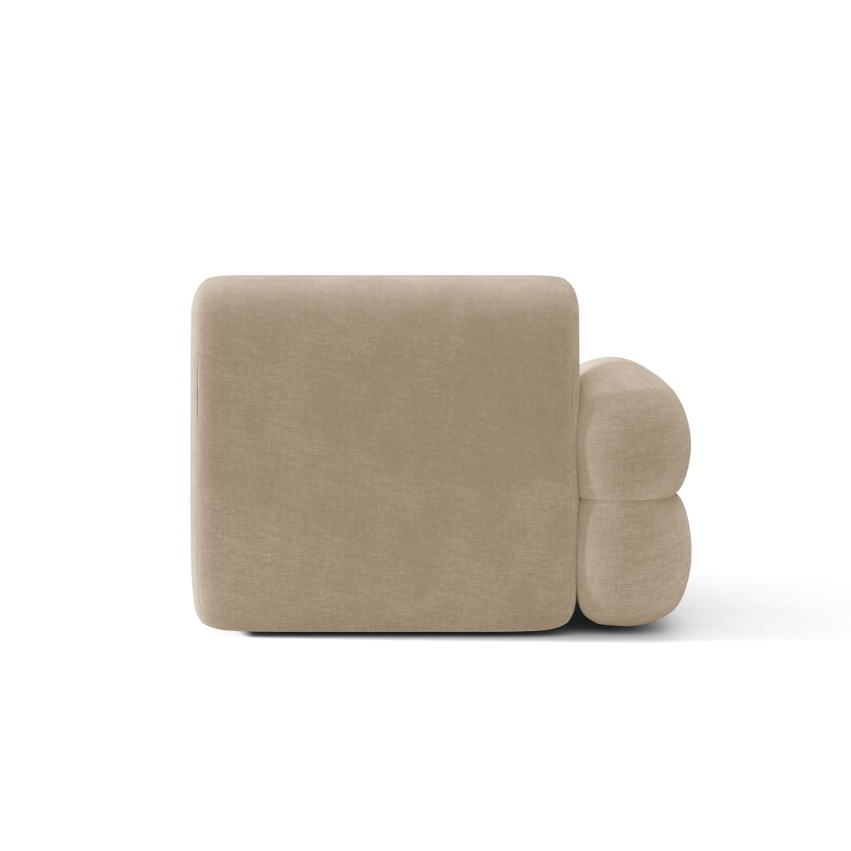 Modulares Sofa NEO - linkes Modul in beigem Chenille