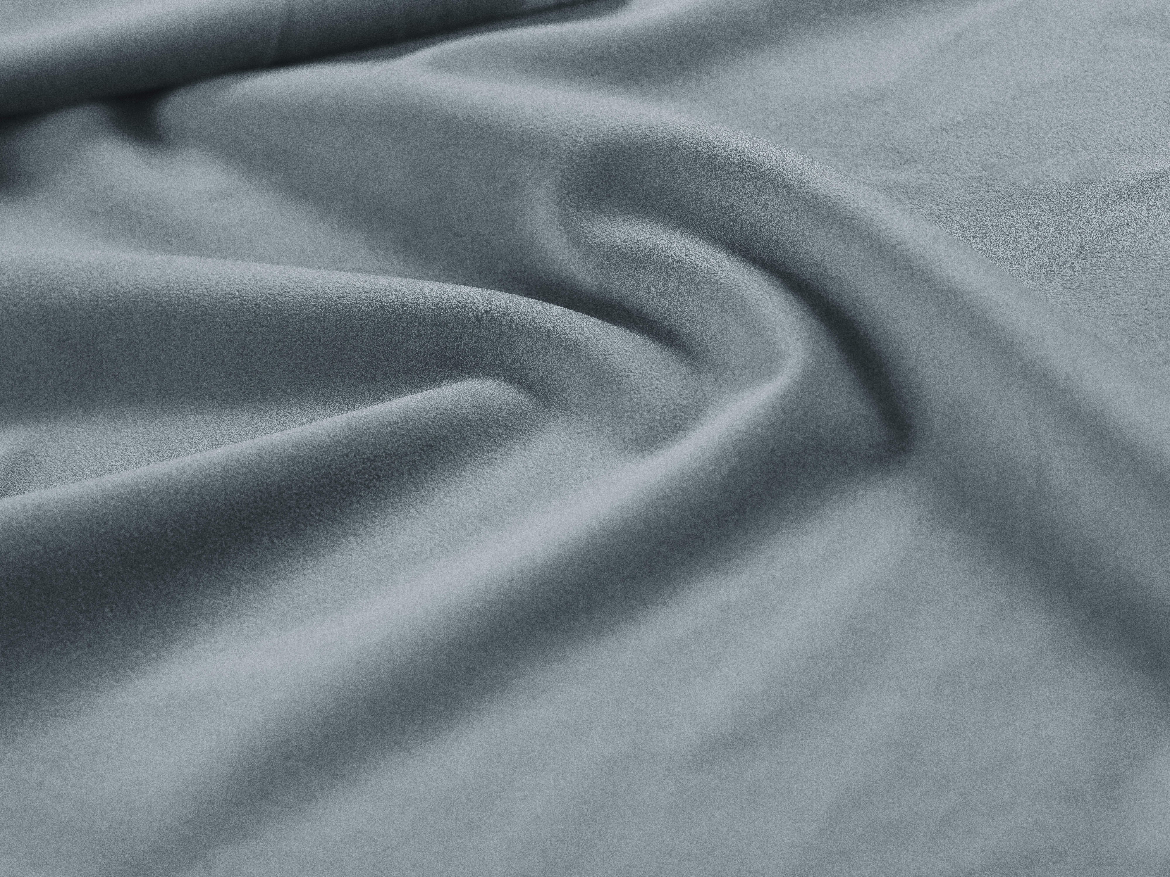 Sofa modulare aus Samt BELLIS - linkes Modul in Blau