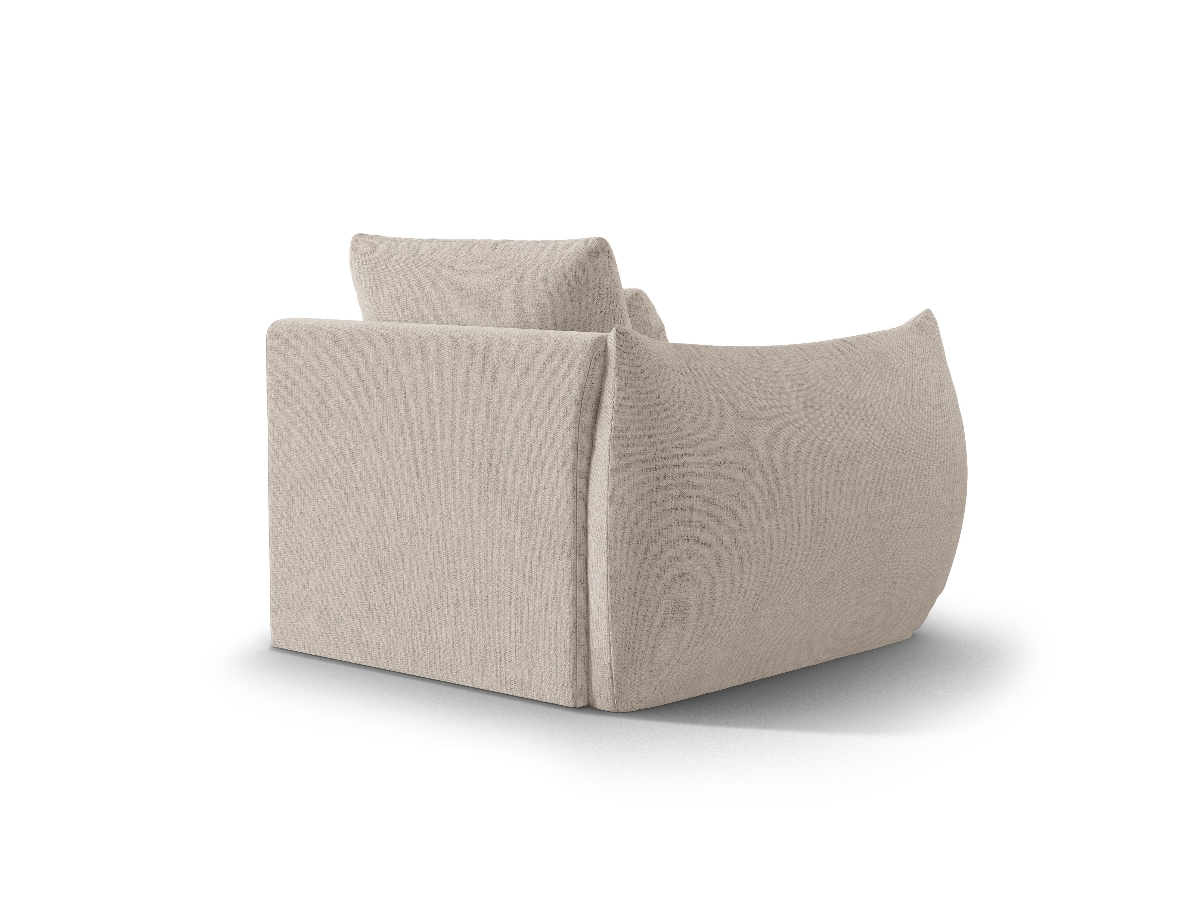 Modulares Sofa BLOOM - linkes Element in dunkelbeigem Chenille