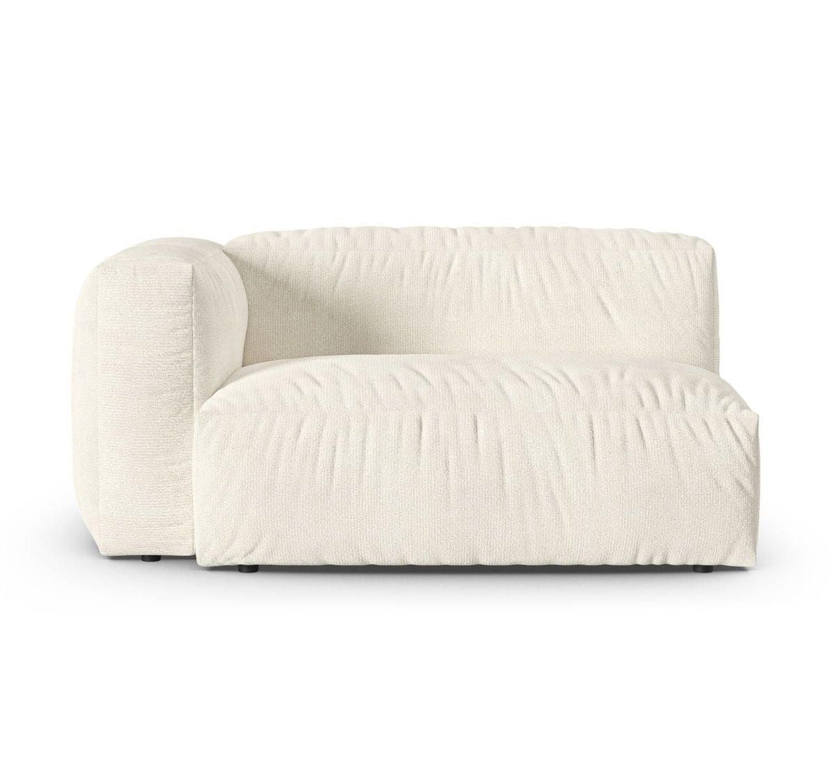 Moduł podwójny z lewym podłokietnikiem XL MARTINA ecru boucle – Micadoni