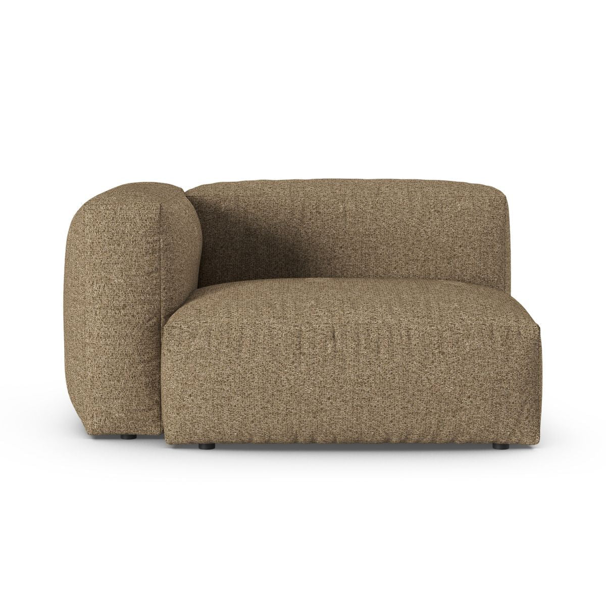 Moduł z lewym podłokietnikiem XL MARTINA cappuccino boucle – Micadoni